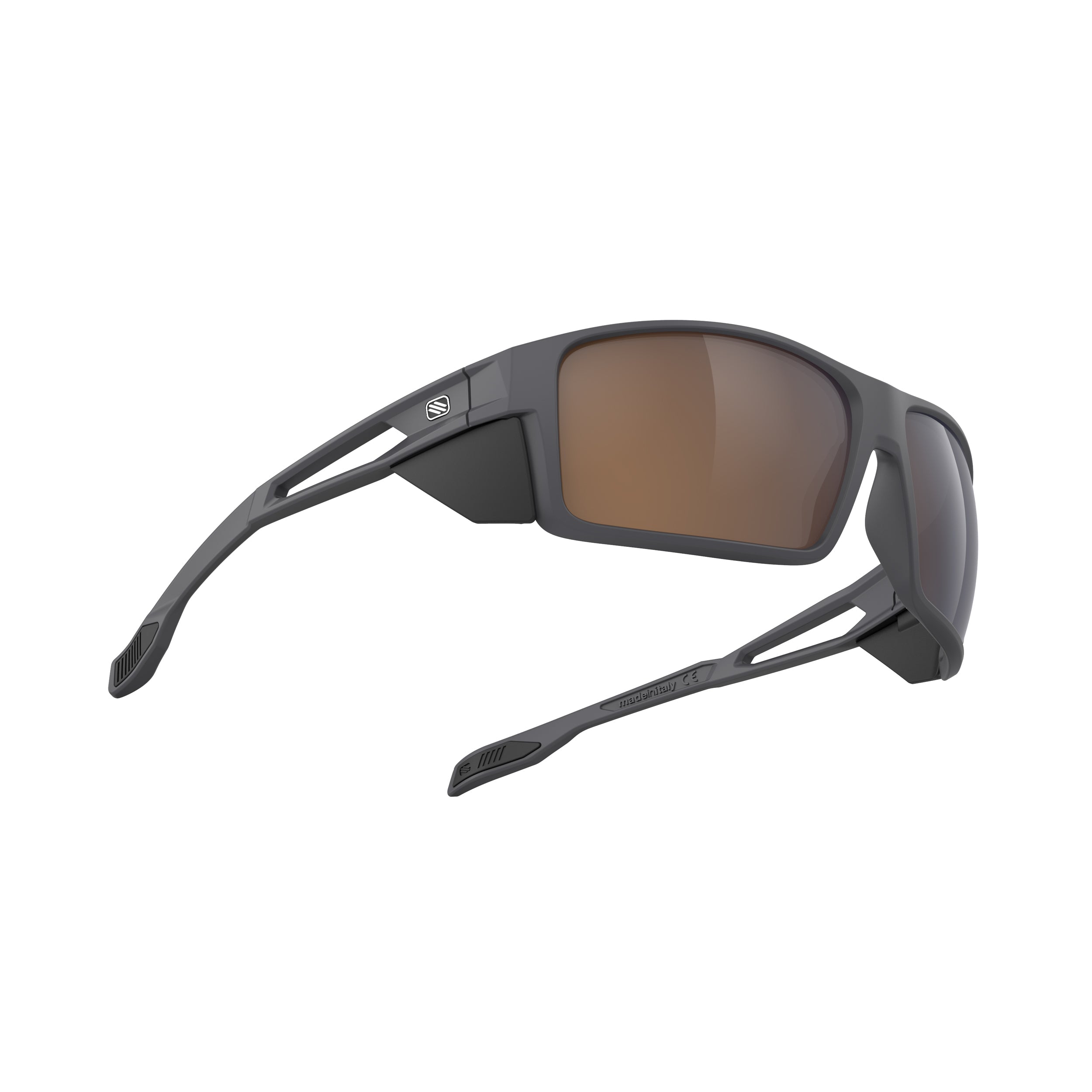 Rudy Project Nyad Charcoal Matte mirrored hi altitude brown performance sunglasses – side view