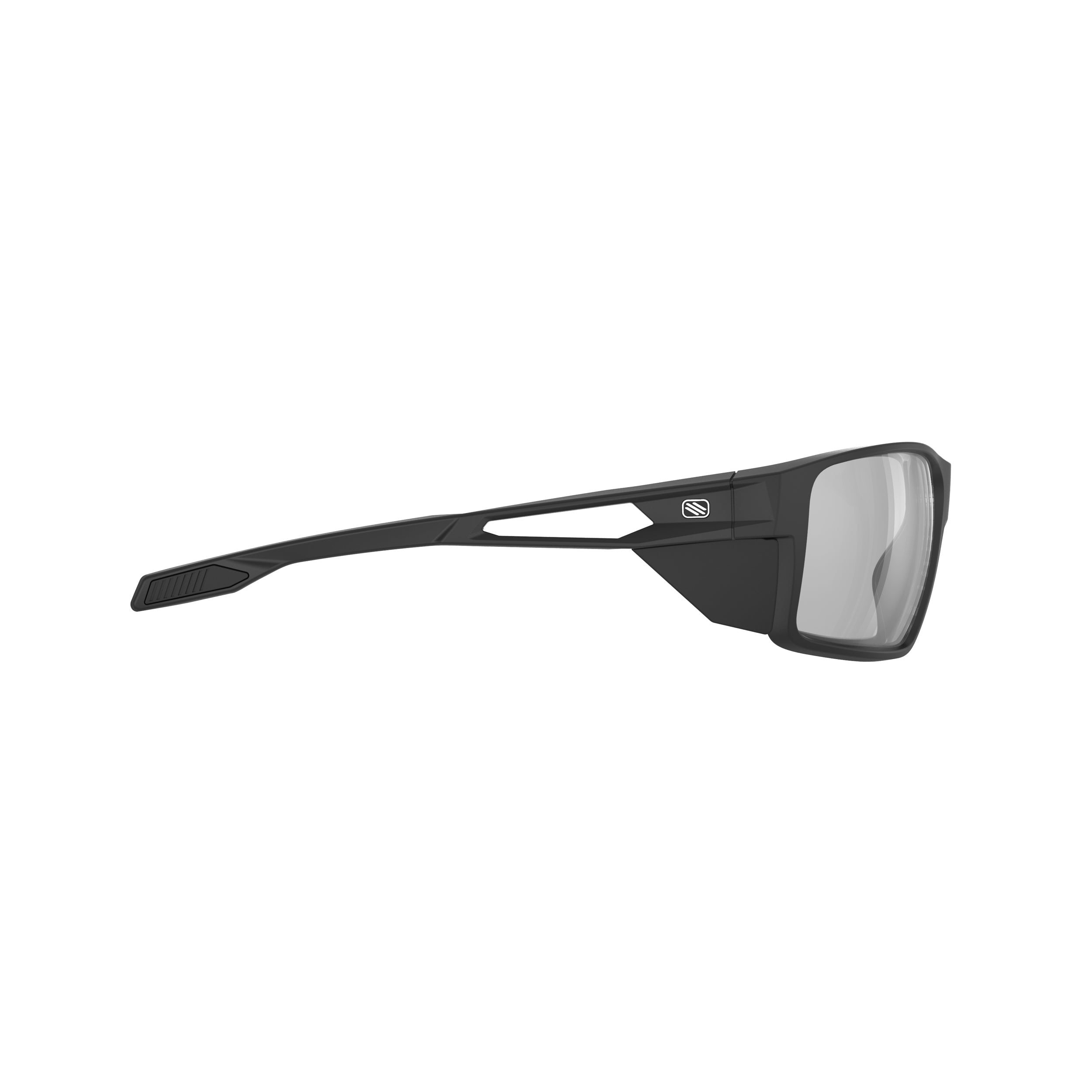 Rudy Project Nyad Stealth Black Matte photochromic black performance sunglasses – side view, opposite side