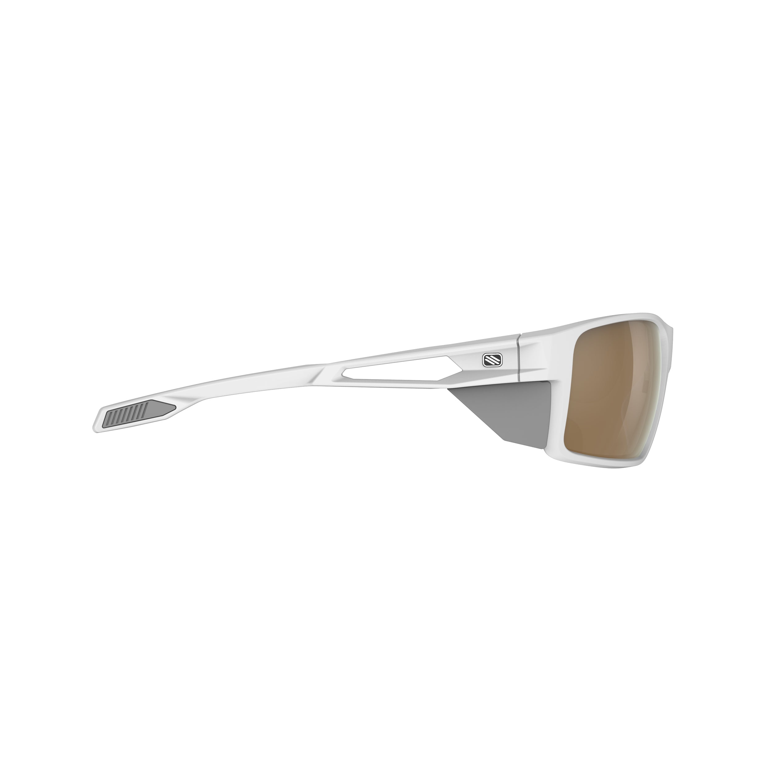 Rudy Project Nyad White Matte photochromic laser crimson performance sunglasses – side view, opposite side