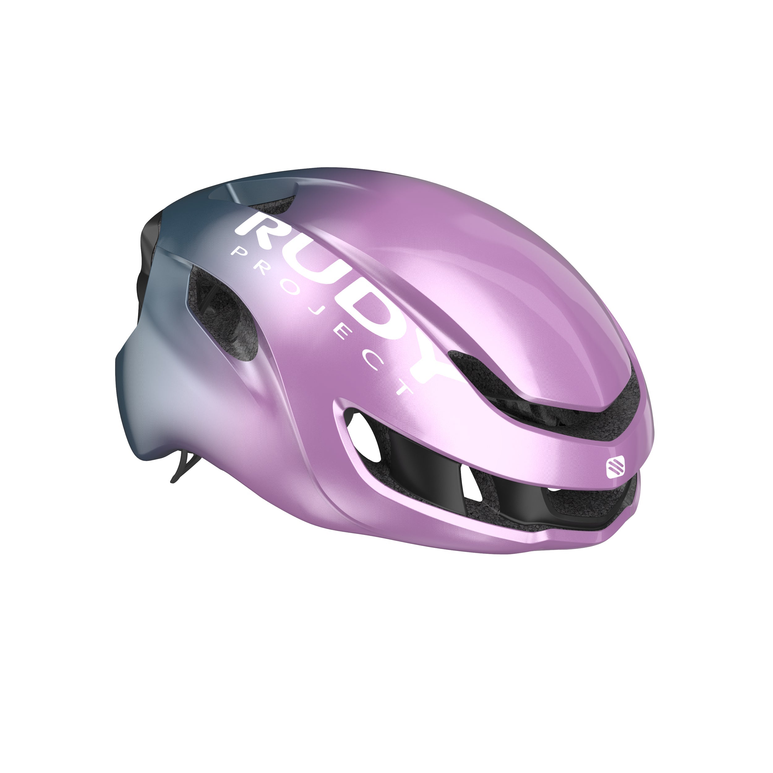 Rudy Project Nytron Nytron Lilac/Blue Avio Metal Shiny cycling helmet – front view