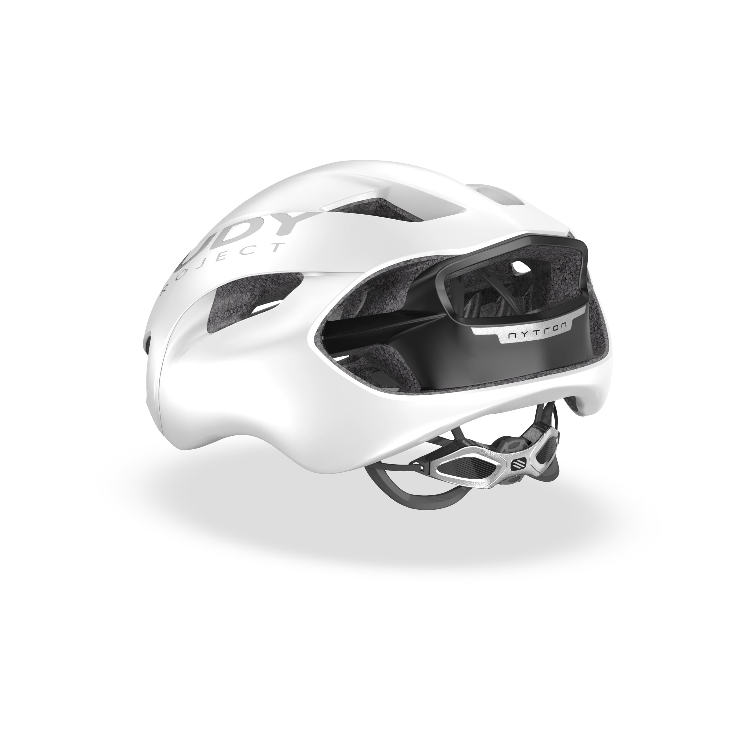 Rudy Project Nytron White Matte cycling helmet – side view, opposite side
