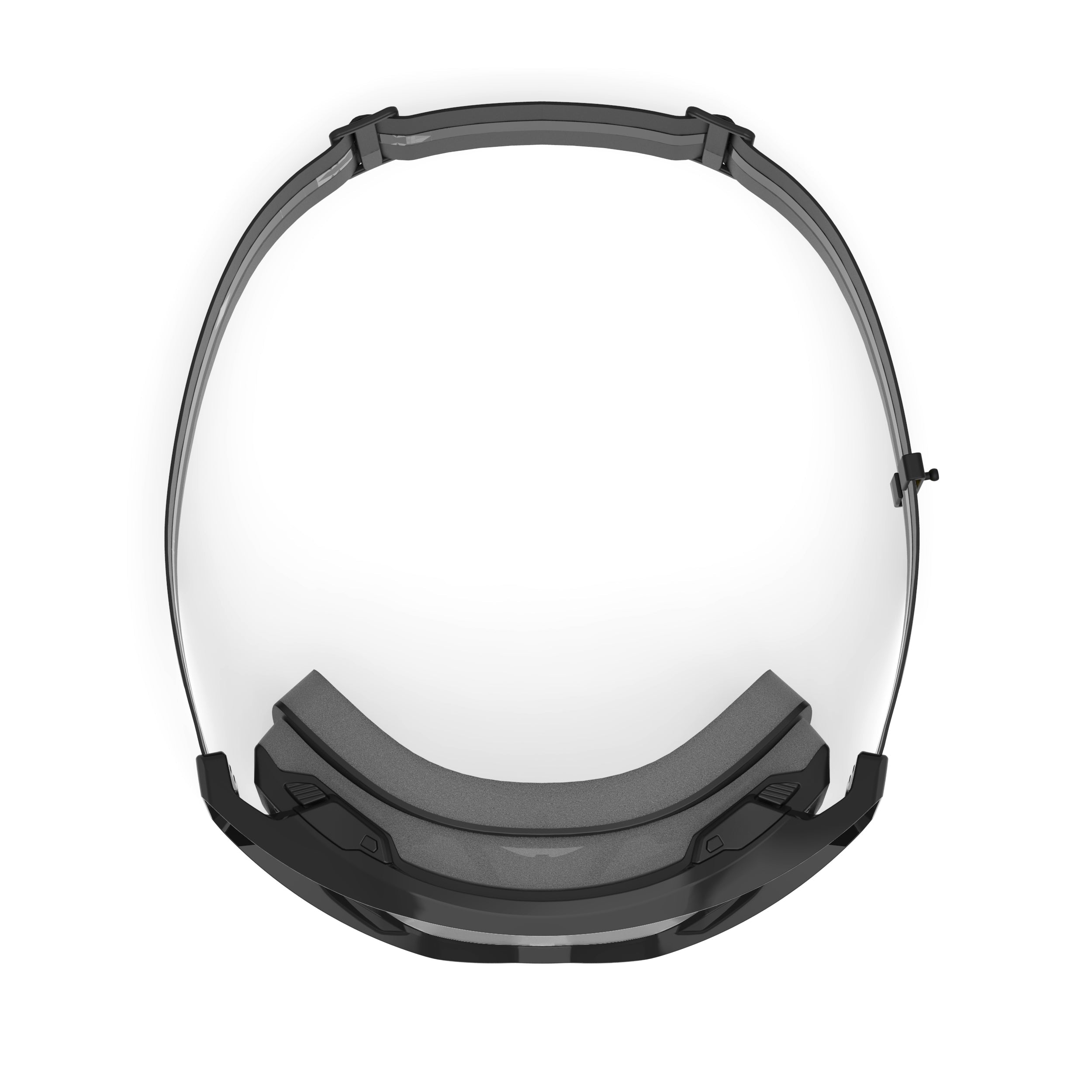 Rudy Project Override Black Gloss transparent mtb goggles – top view
