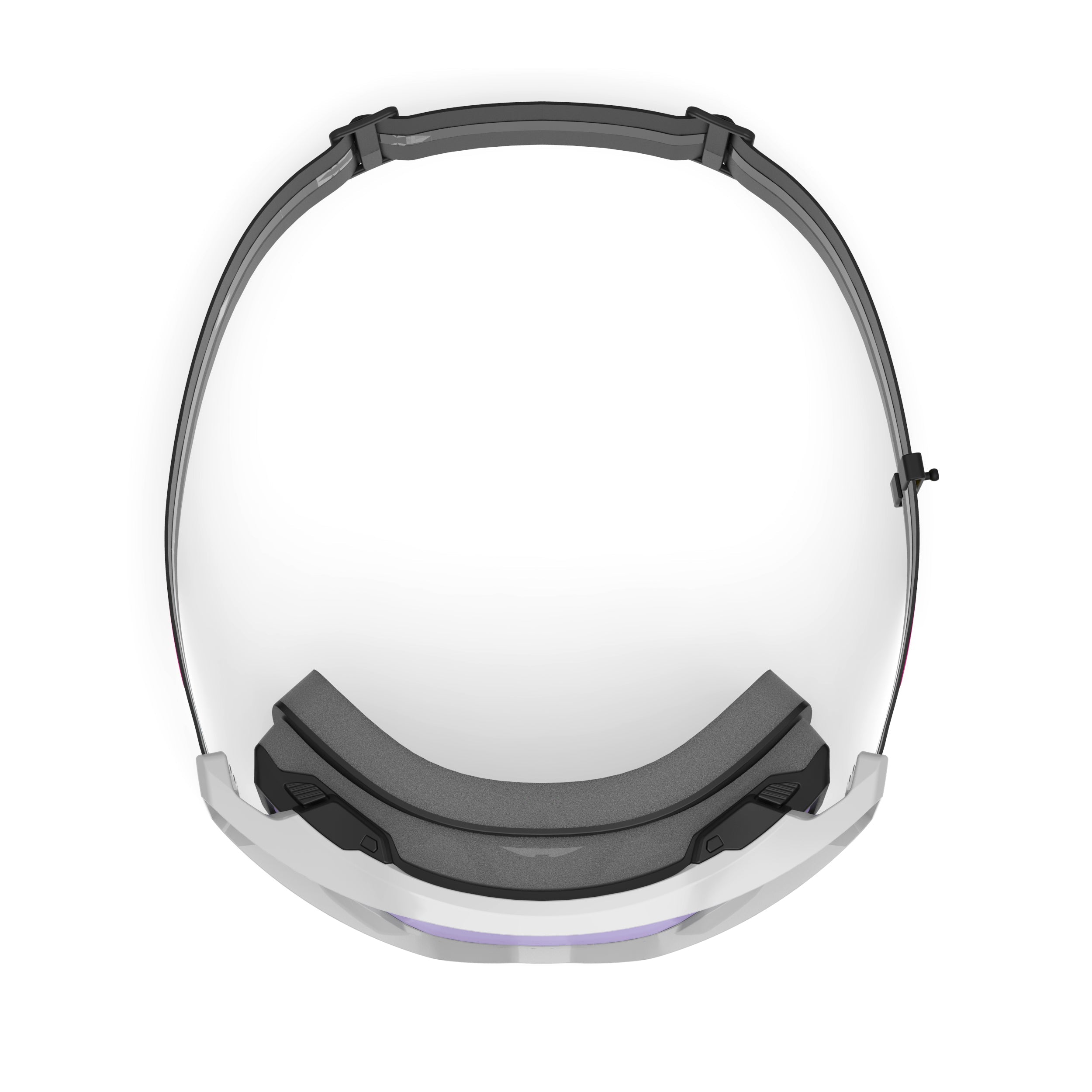 Rudy Project Override White Gloss mirrored multilaser ice mtb goggles – top view