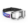 Rudy Project Override White Gloss transparent mtb goggles – front view