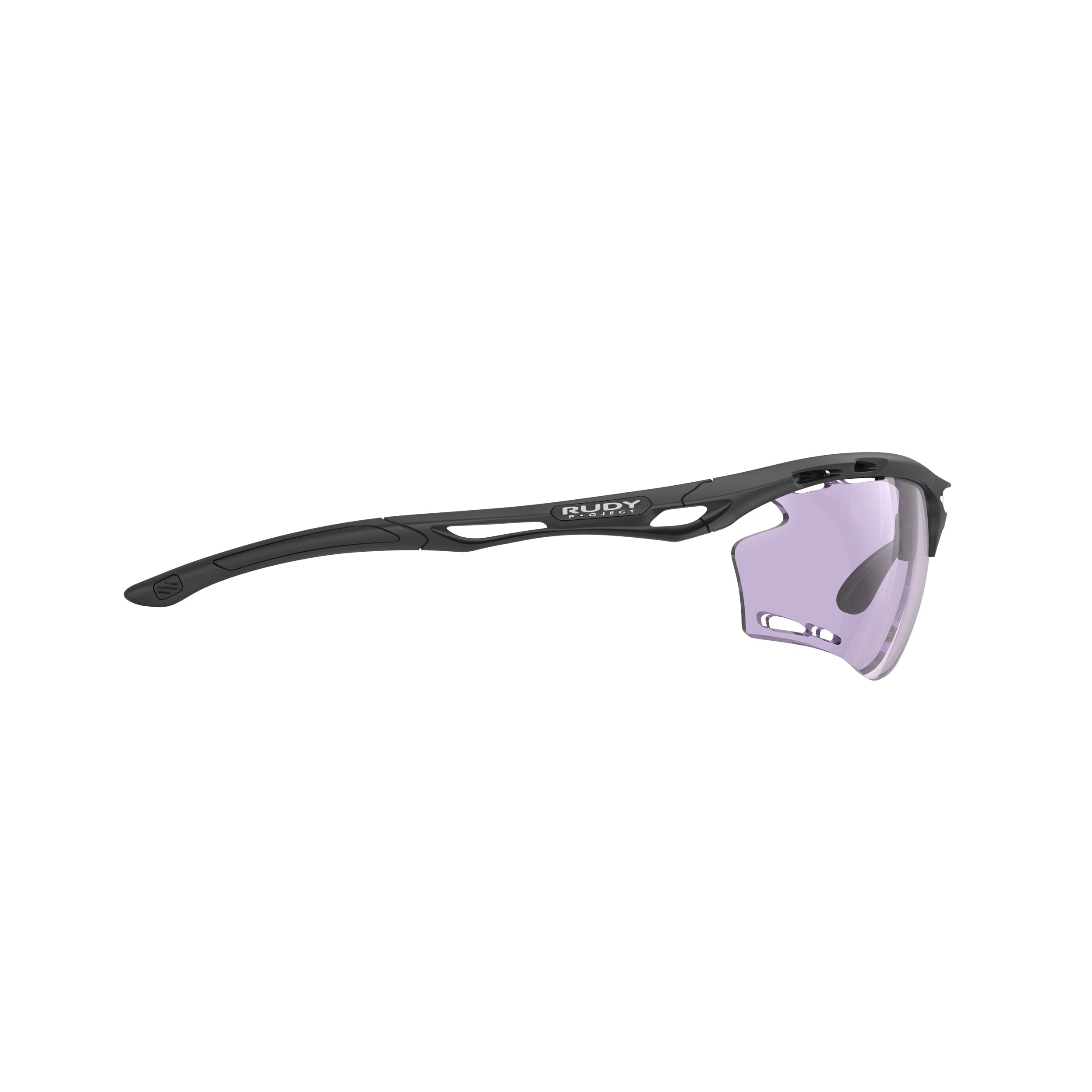Rudy Project Propulse Black Matte photochromic laser purple hdr performance sunglasses – side view, opposite side