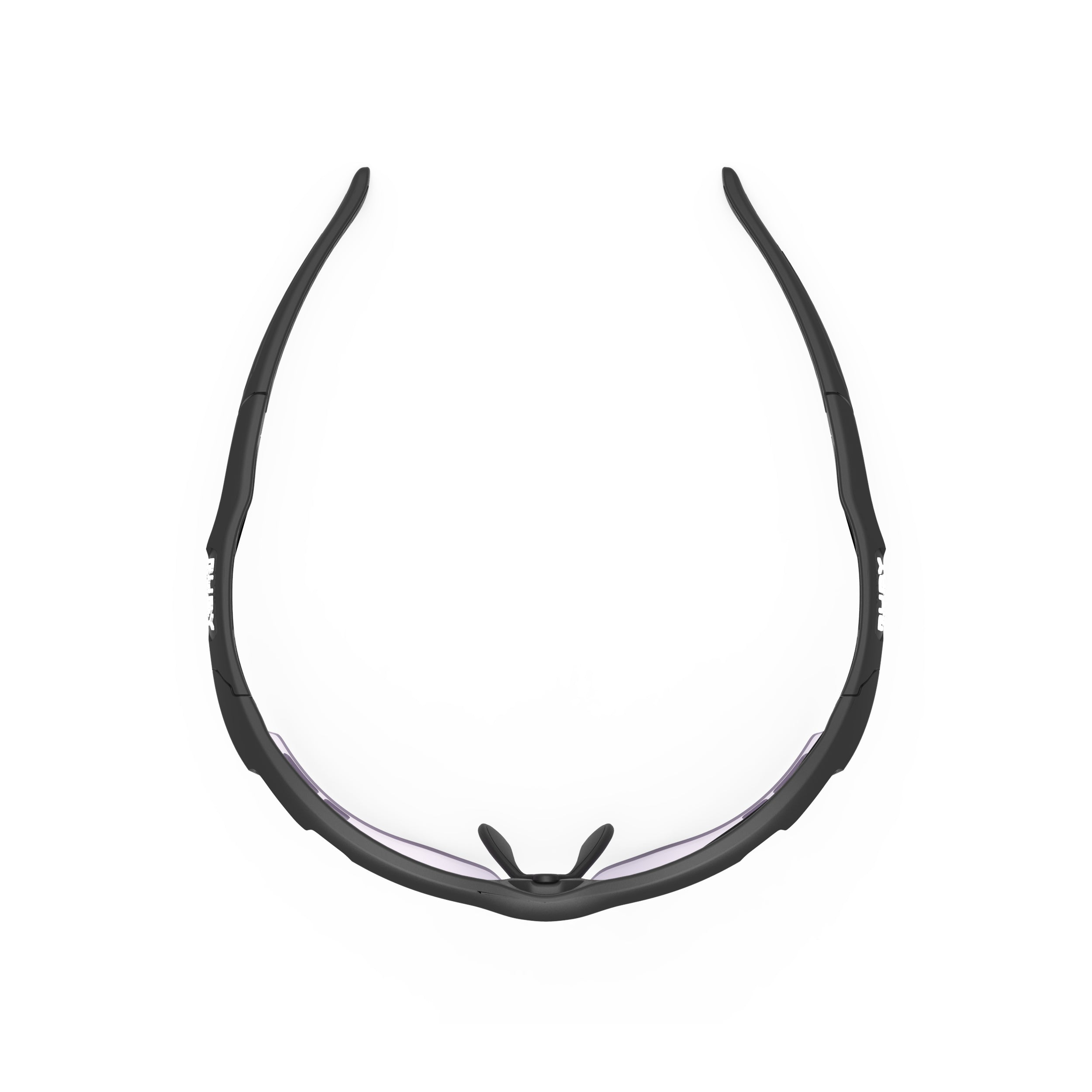 Rudy Project Propulse Black Matte photochromic laser purple hdr performance sunglasses – top view
