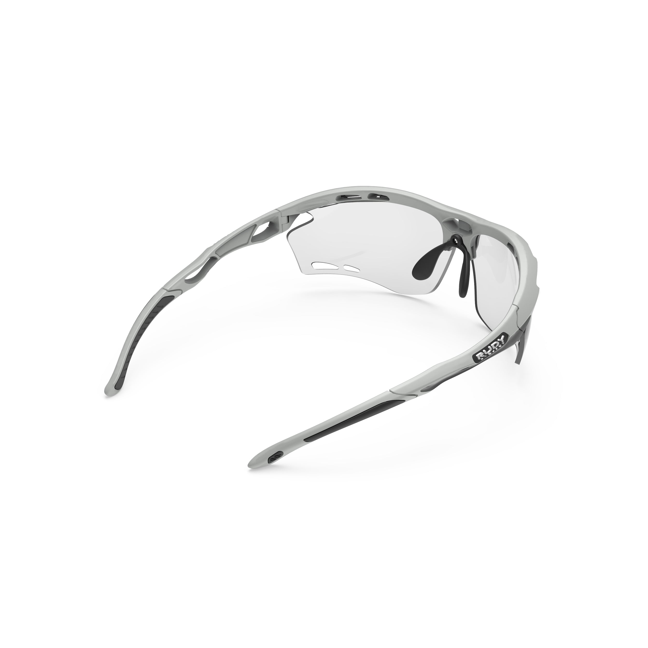Rudy Project Propulse Light Grey Matte photochromic black performance sunglasses – rear view