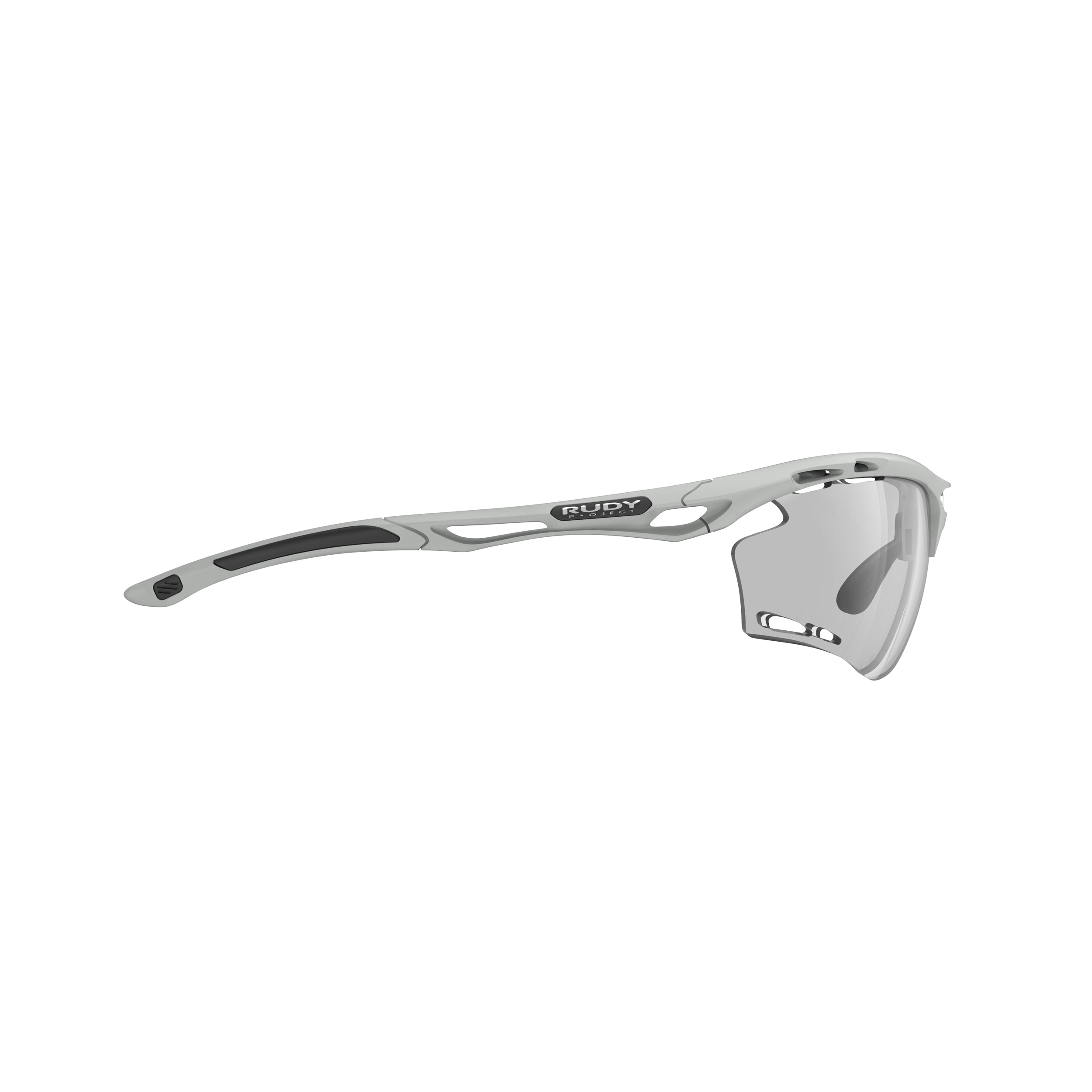 Rudy Project Propulse Light Grey Matte photochromic black performance sunglasses – side view, opposite side
