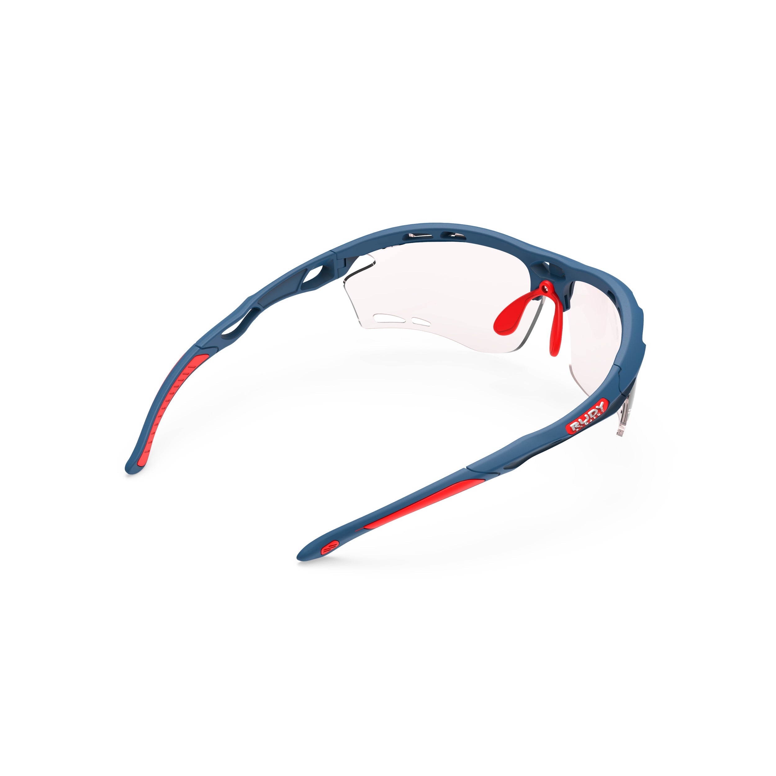 Rudy Project Propulse Pacific Blue Matte photochromic red performance sunglasses – rear view