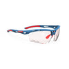 Rudy Project Propulse Pacific Blue Matte photochromic red performance sunglasses – front view