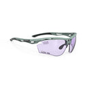 Propulse Photochromic UTMB - Green Sage Matte Frame | Laser Purple HDR Lens