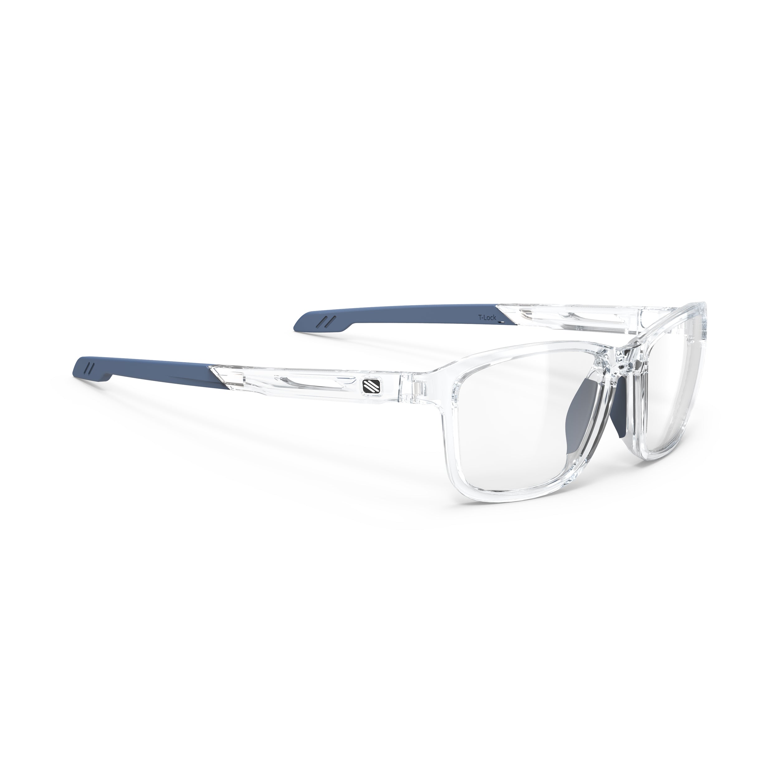 Rudy Project Pulse 53 Crystal Gloss prescription sports glasses – front view, alternate angle