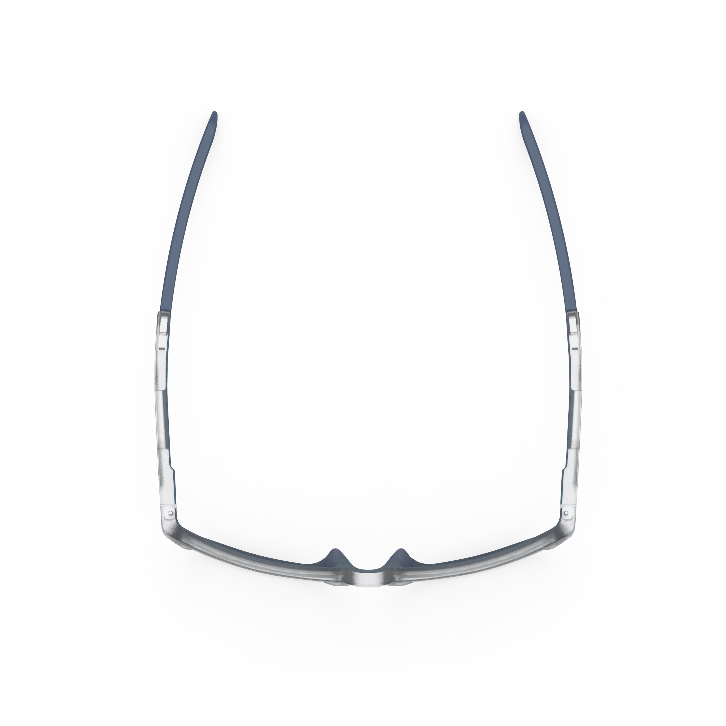 Rudy Project Pulse 53 Ice Blue Metal Matte prescription sports glasses – top view