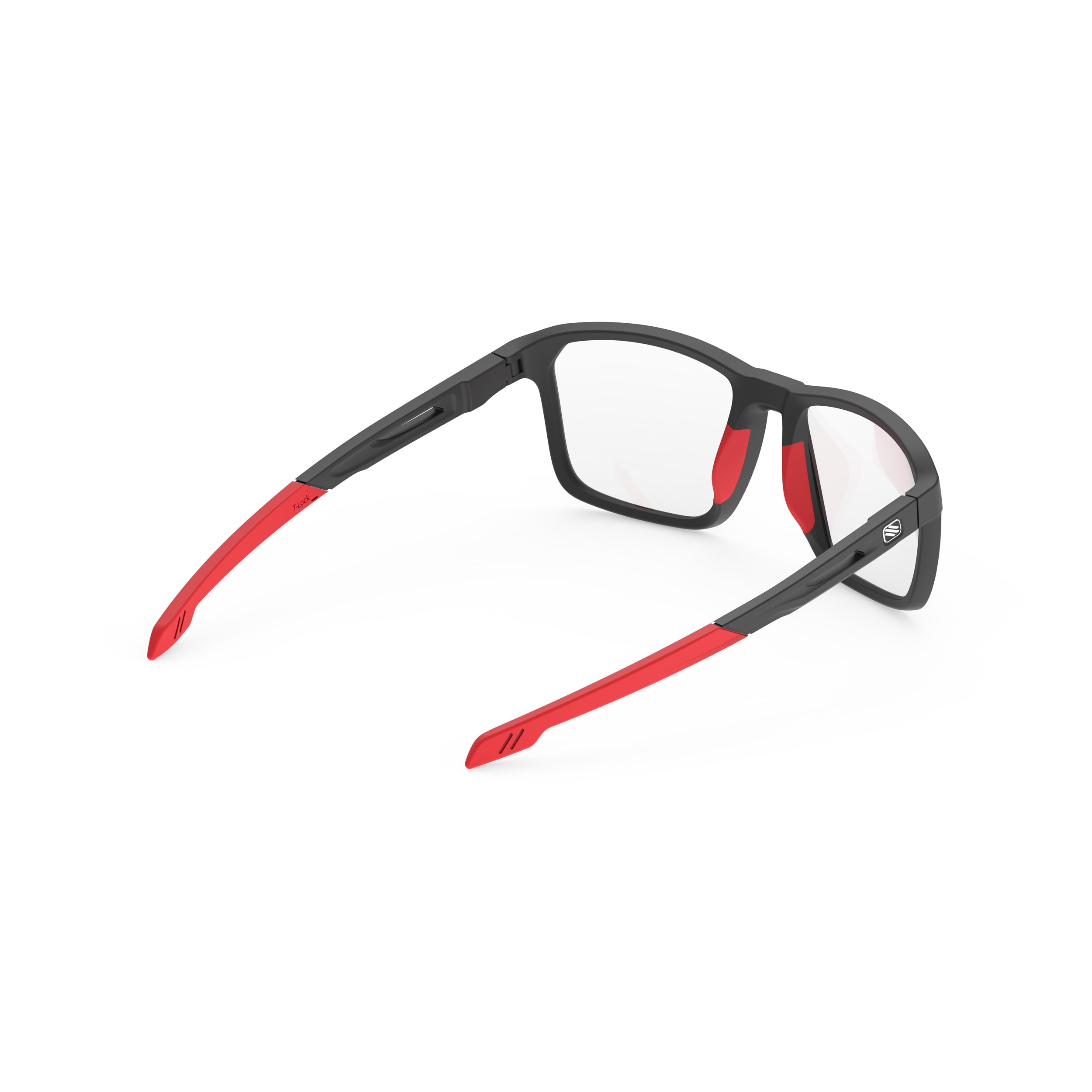 Rudy Project Pulse 54 Black Matte prescription sports glasses – rear view