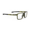 Rudy Project Pulse 54 Crystal Olive prescription sports glasses – front view, alternate angle