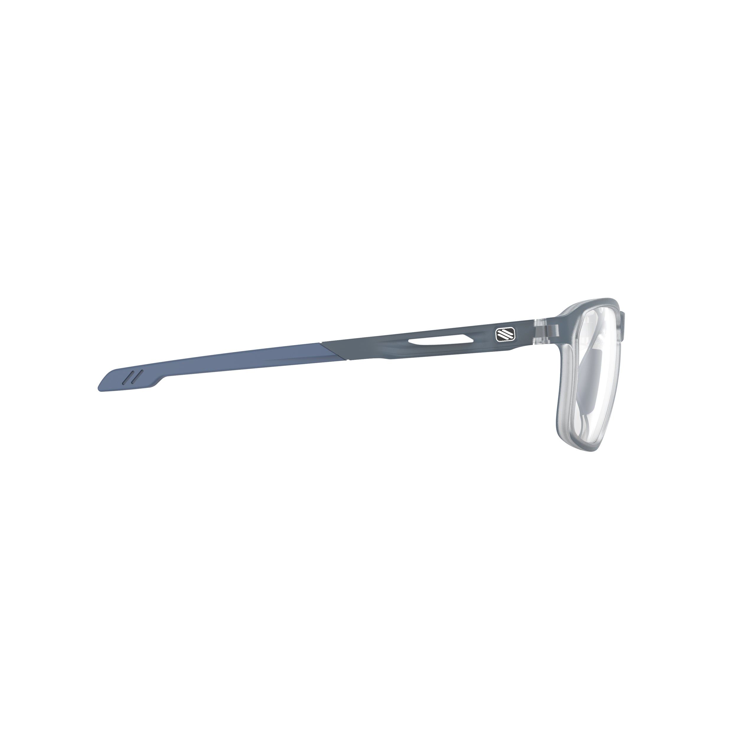 Rudy Project Pulse 54 Ice Blue Metal Matte prescription sports glasses – side view, opposite side