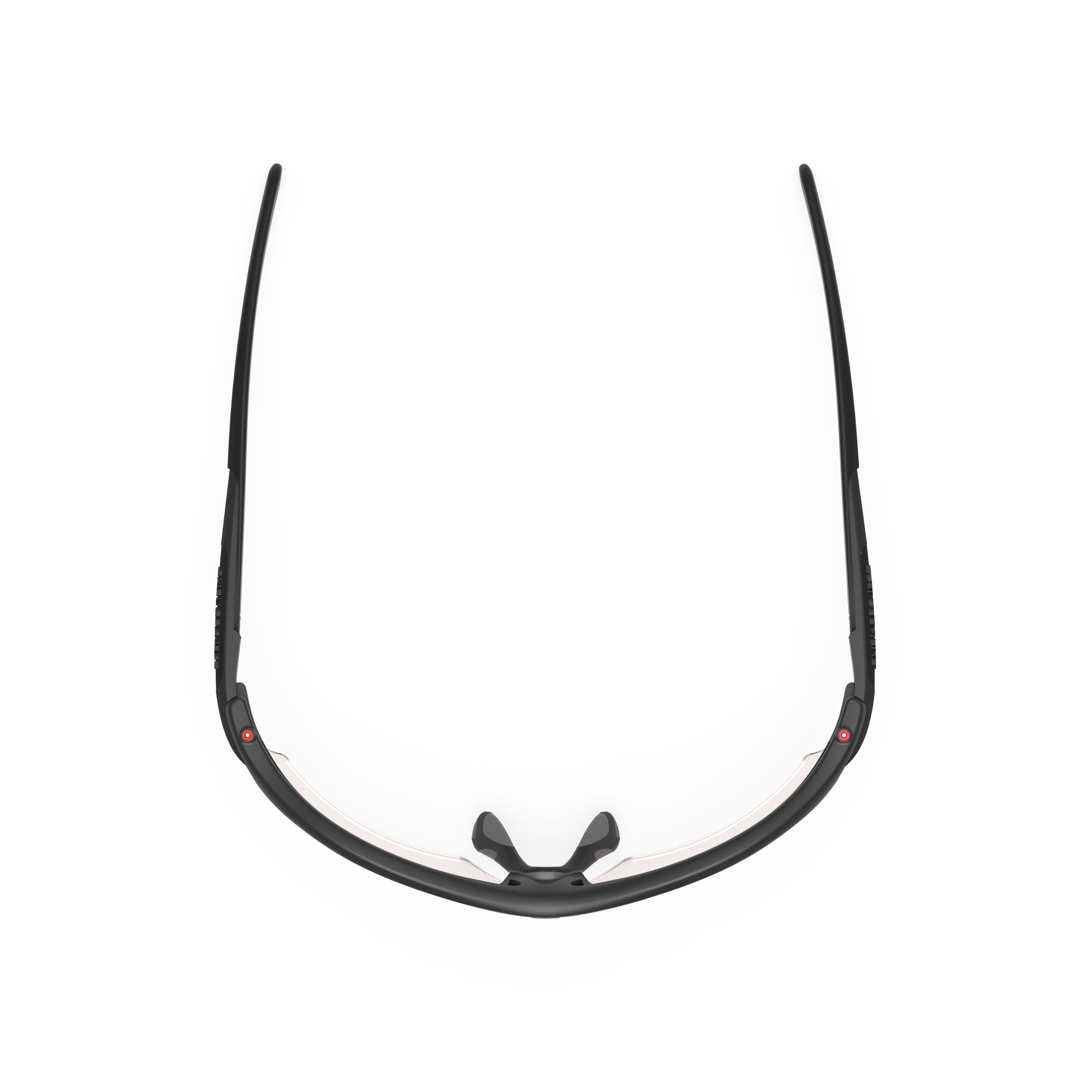 Rudy Project Rydon Black Matte photochromic red performance sunglasses – top view