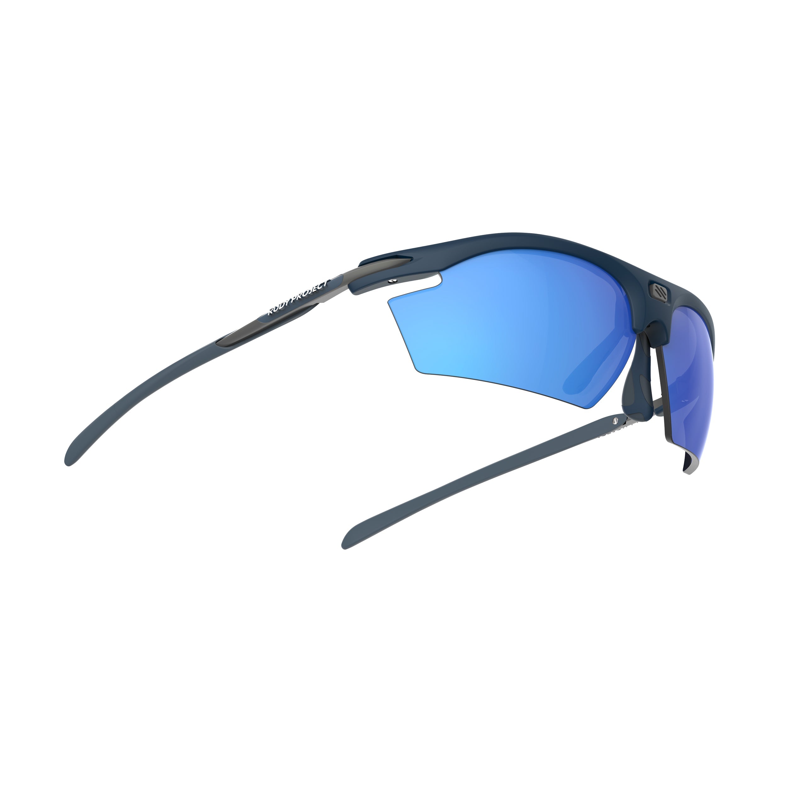 Rudy Project Rydon Blue Navy Matte mirrored multilaser blue hdr performance sunglasses – side view