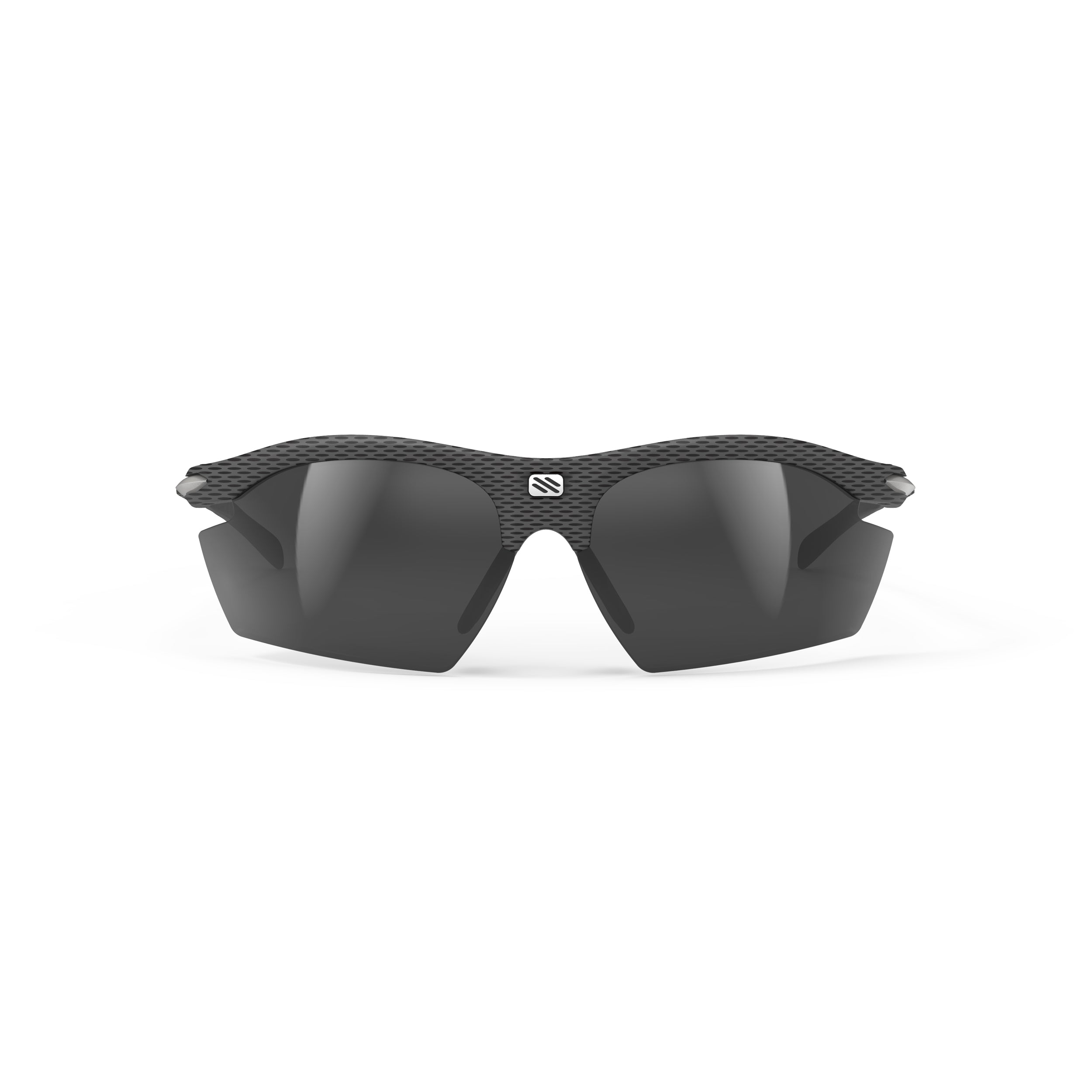 Rudy Project Rydon Carbon mirrored smoke black performance sunglasses – front view, alternate angle