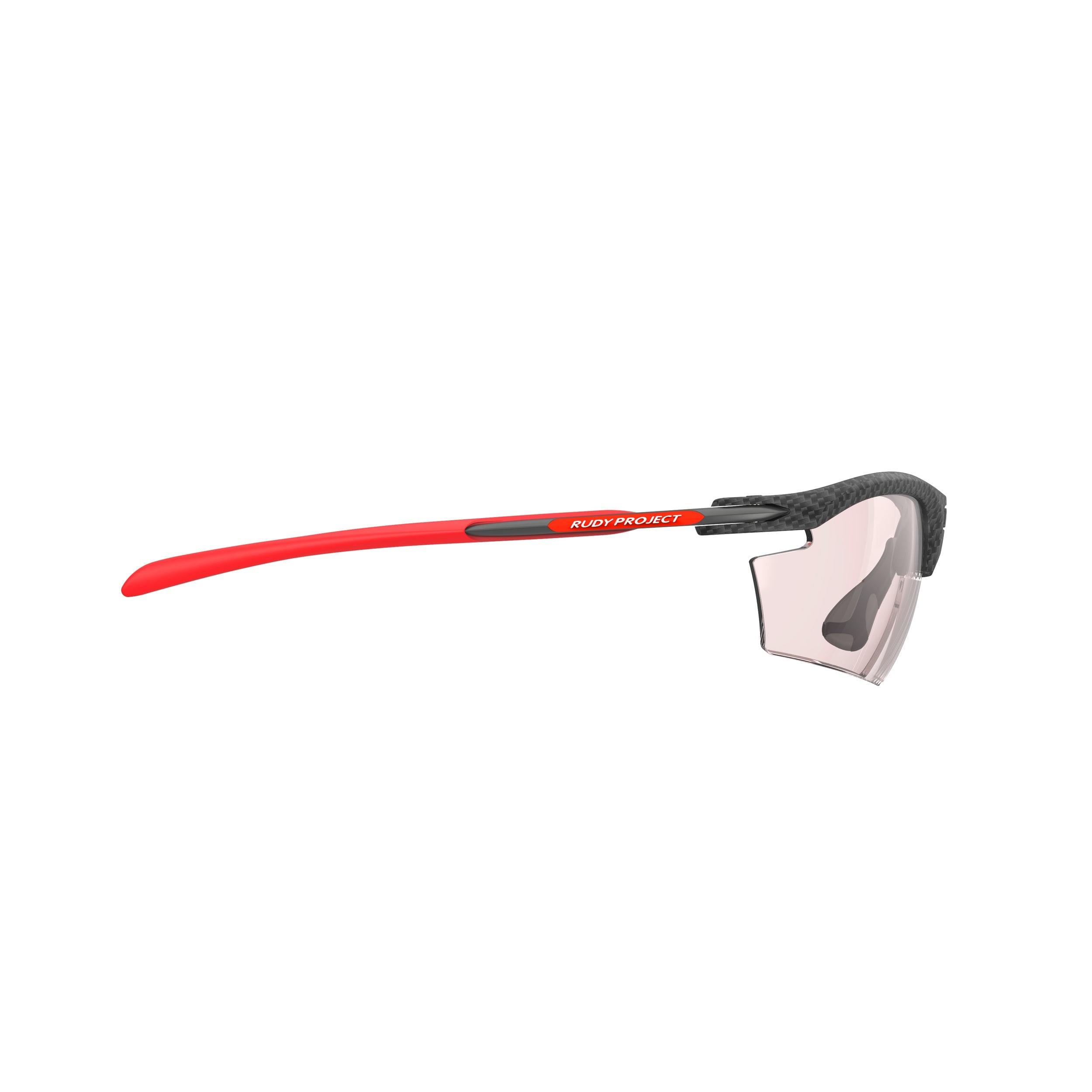 Rudy Project Rydon Carbonium photochromic red performance sunglasses – side view, opposite side