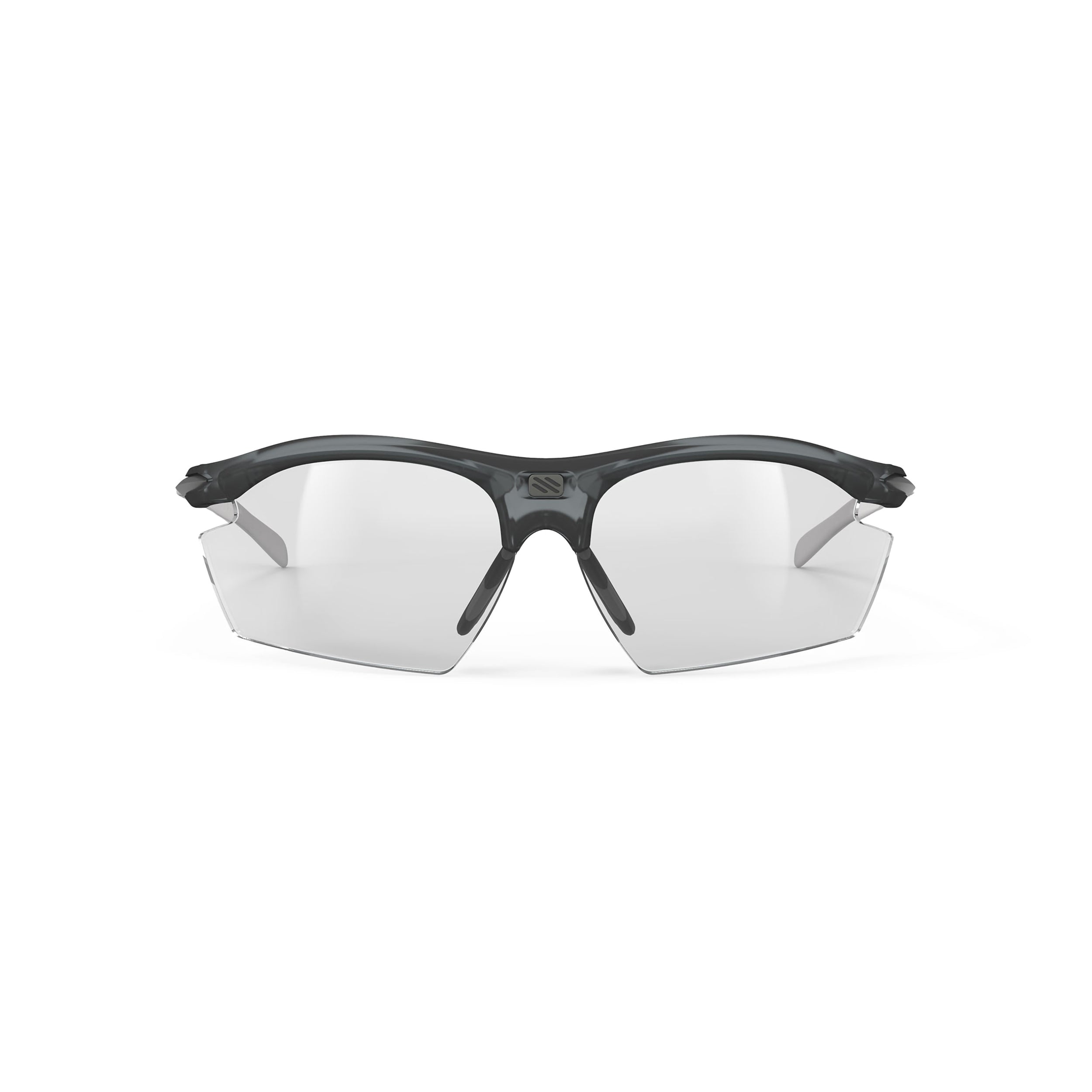 Rudy Project Rydon Frozen Ash photochromic laser black performance sunglasses – front view, alternate angle
