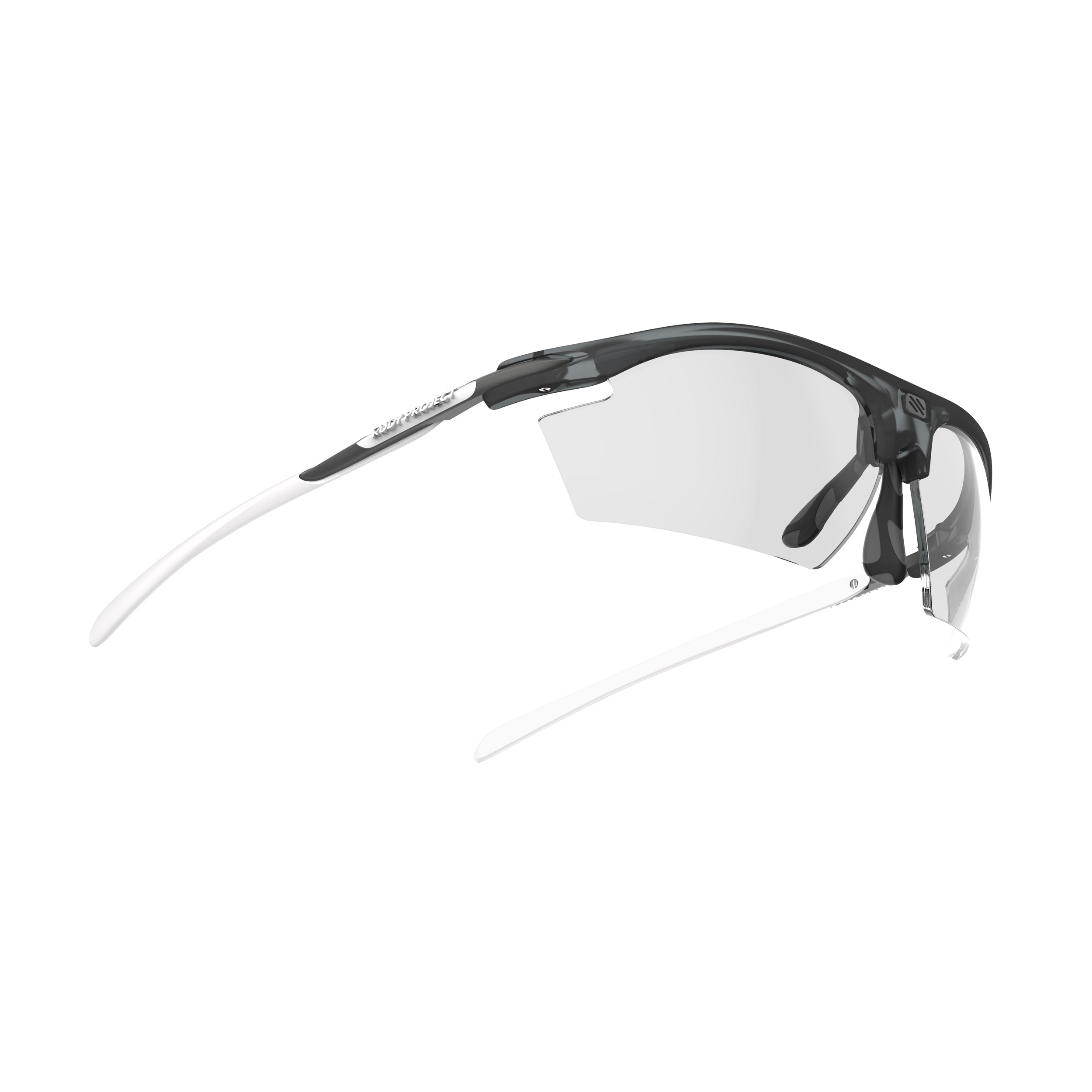 Rudy Project Rydon Frozen Ash photochromic laser black performance sunglasses – side view