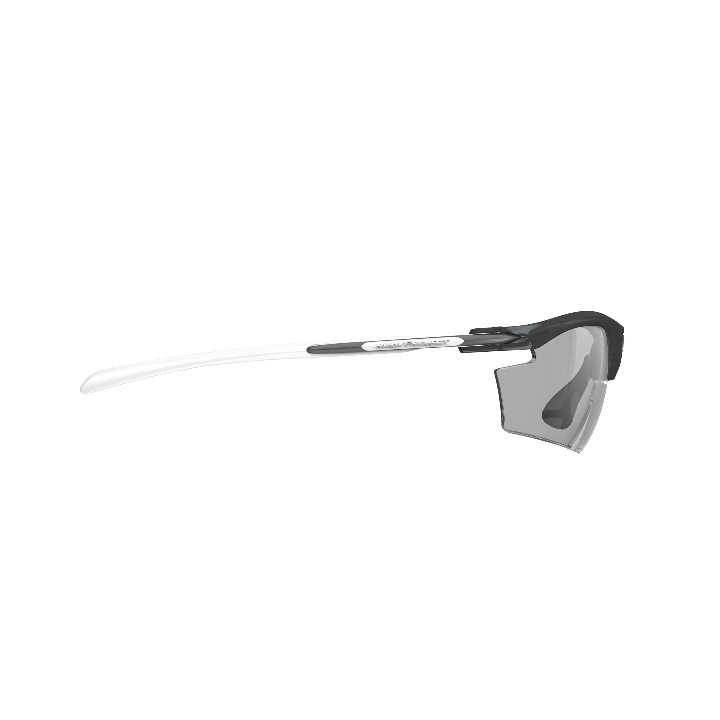 Rudy Project Rydon Frozen Ash photochromic laser black performance sunglasses – side view, opposite side