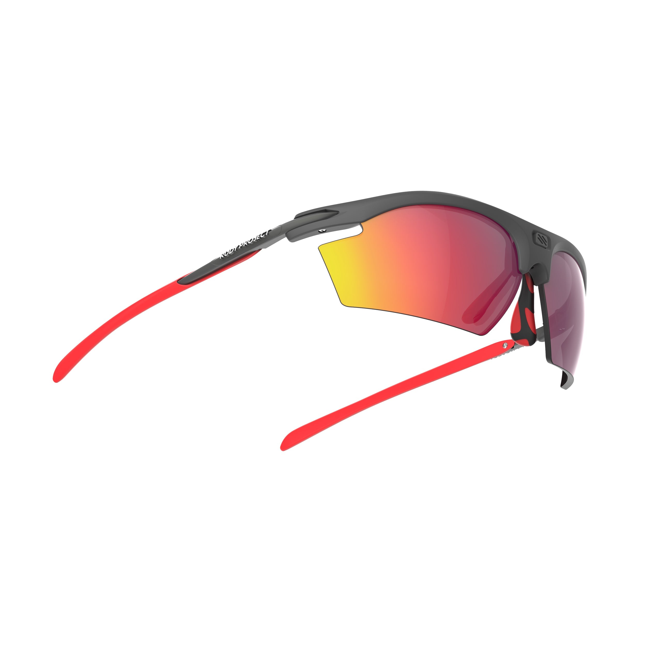 Rudy Project Rydon Graphite Multicolor Red mirrored multilaser red hdr performance sunglasses – side view