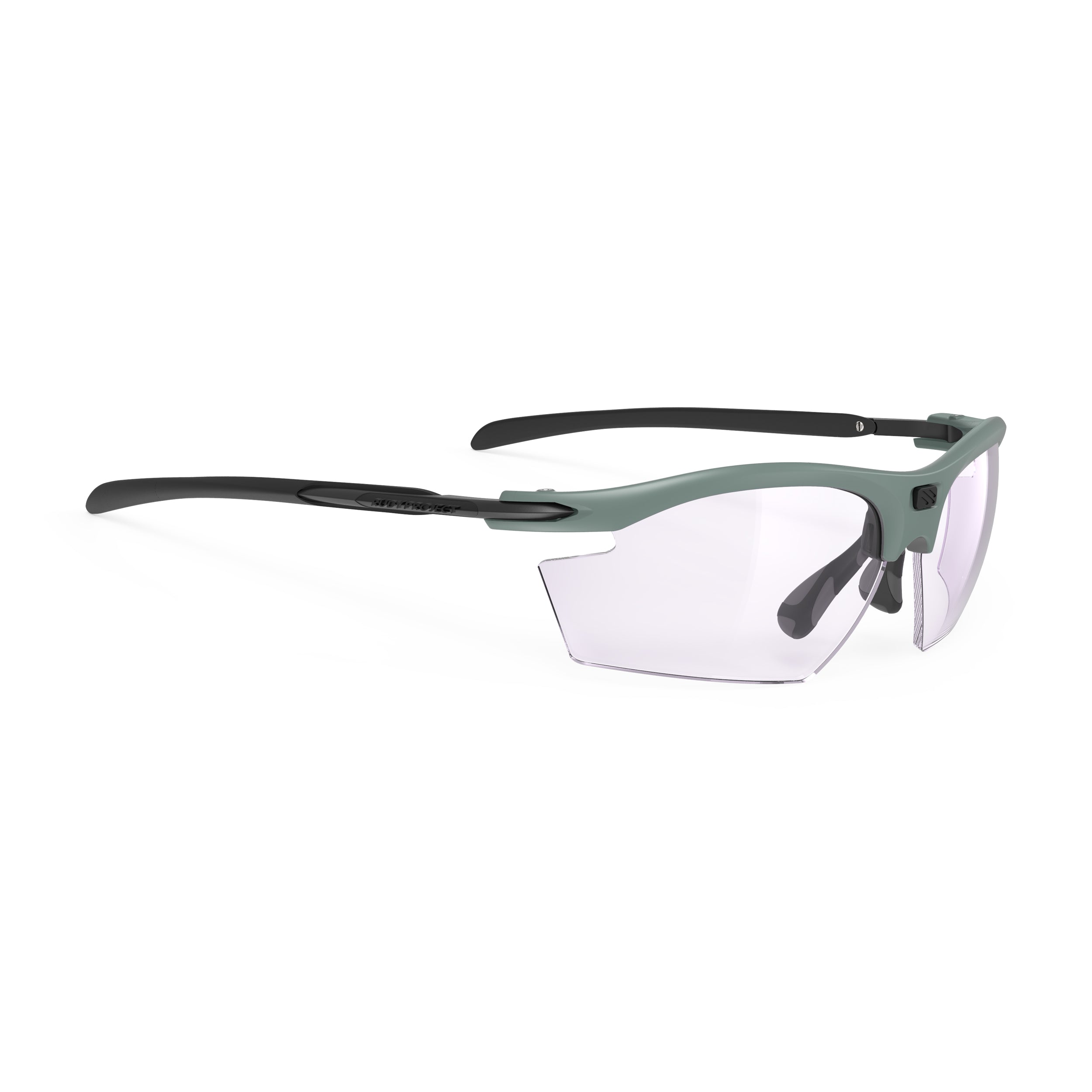 Rudy Project Rydon Green Sage Matte photochromic laser purple hdr performance sunglasses – front view