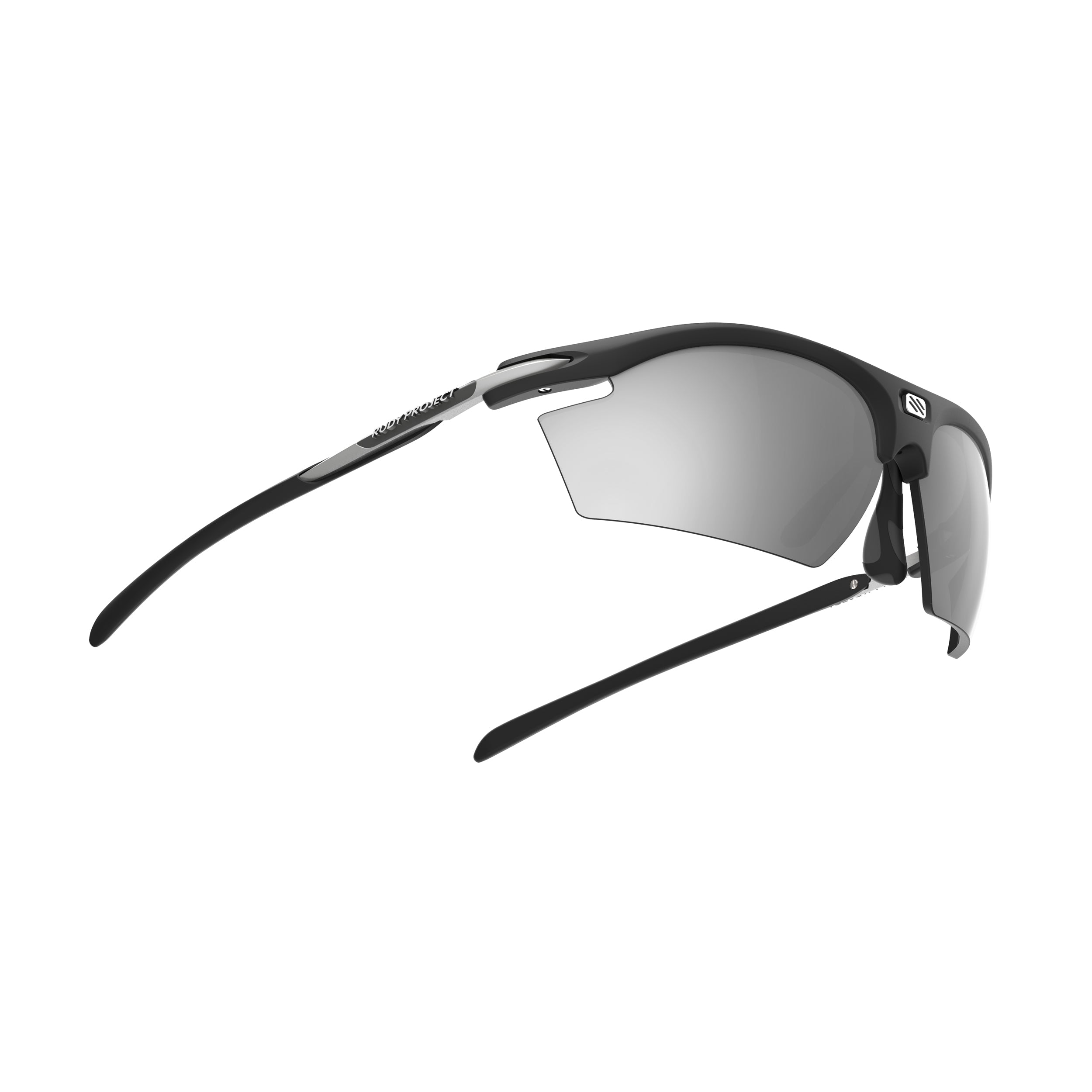 Rudy Project Rydon Matte Black mirrored laser black performance sunglasses – side view