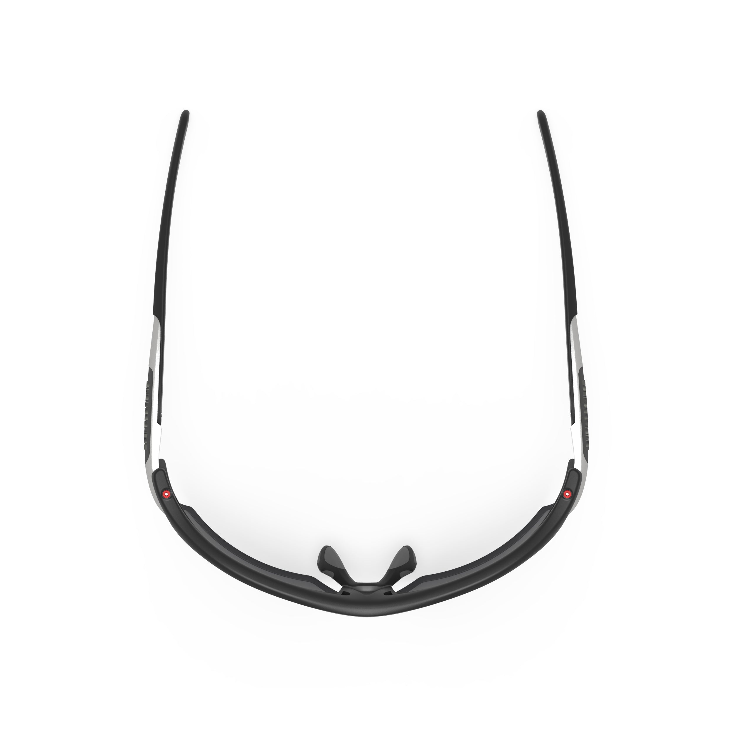 Rudy Project Rydon Matte Black mirrored laser black performance sunglasses – top view