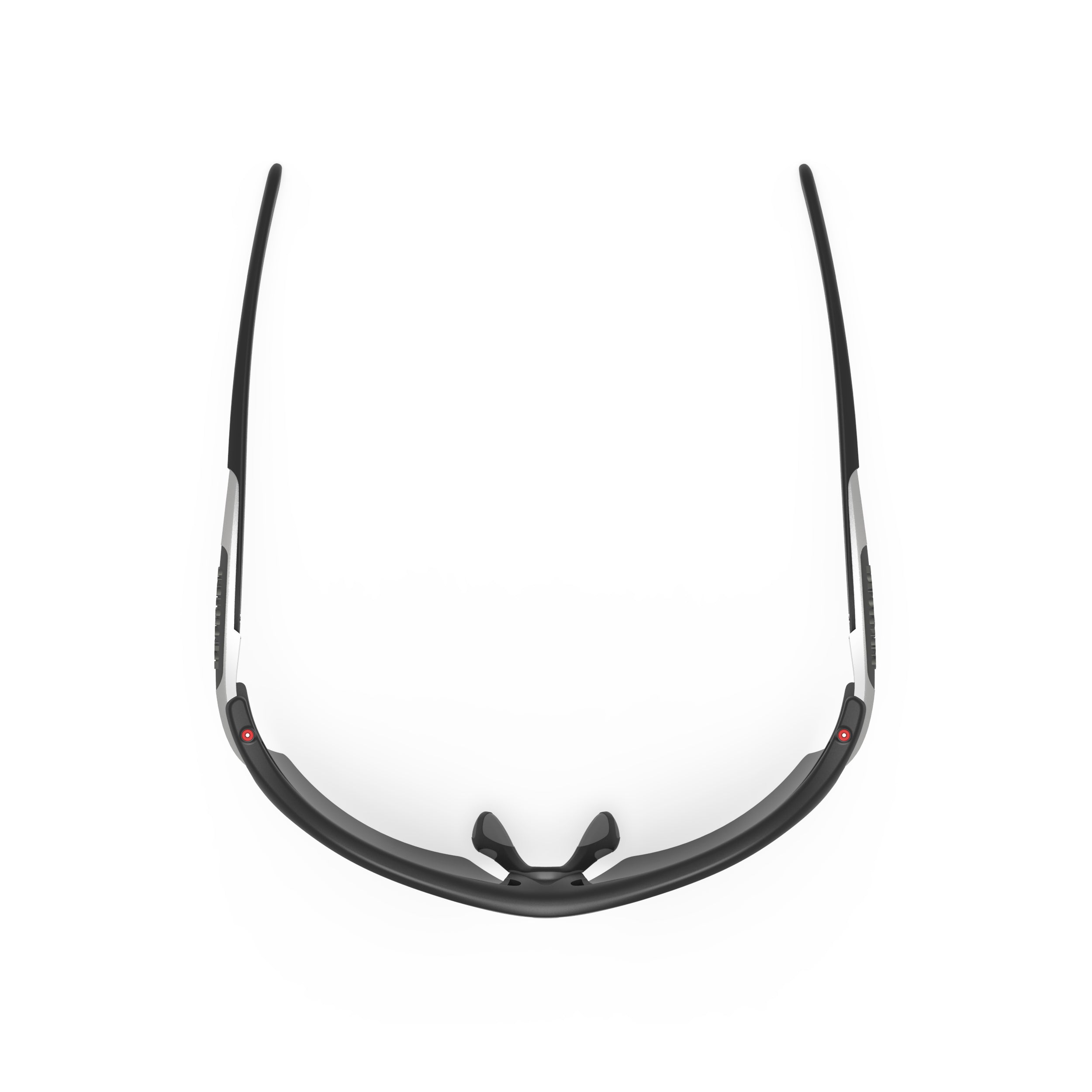 Rudy Project Rydon Matte Black mirrored smoke black performance sunglasses – top view