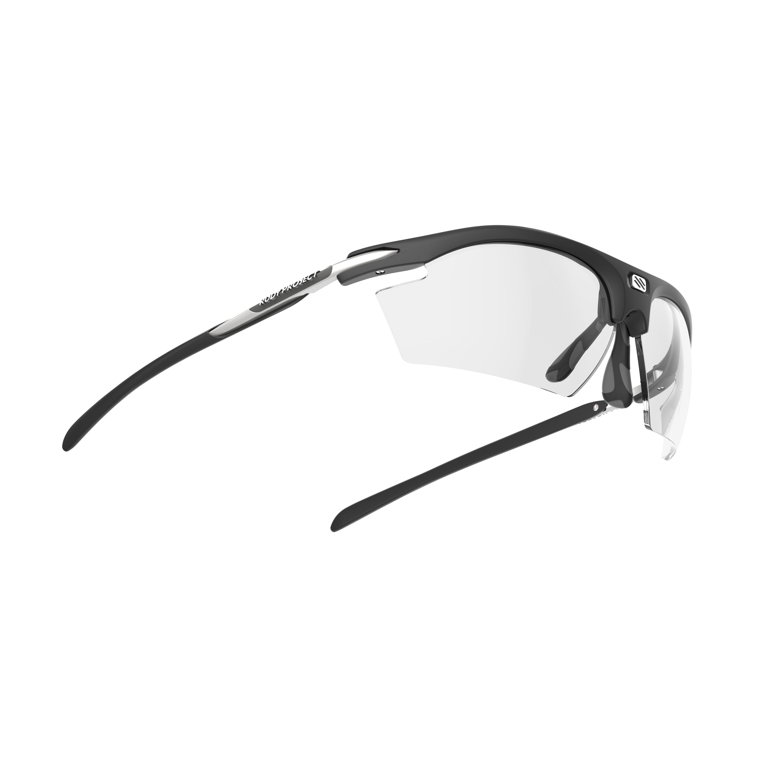 Rudy Project Rydon Matte Black photochromic black performance sunglasses – side view