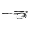 Rudy Project Rydon + Optical Dock Black Matte prescription sports glasses – front view, alternate angle