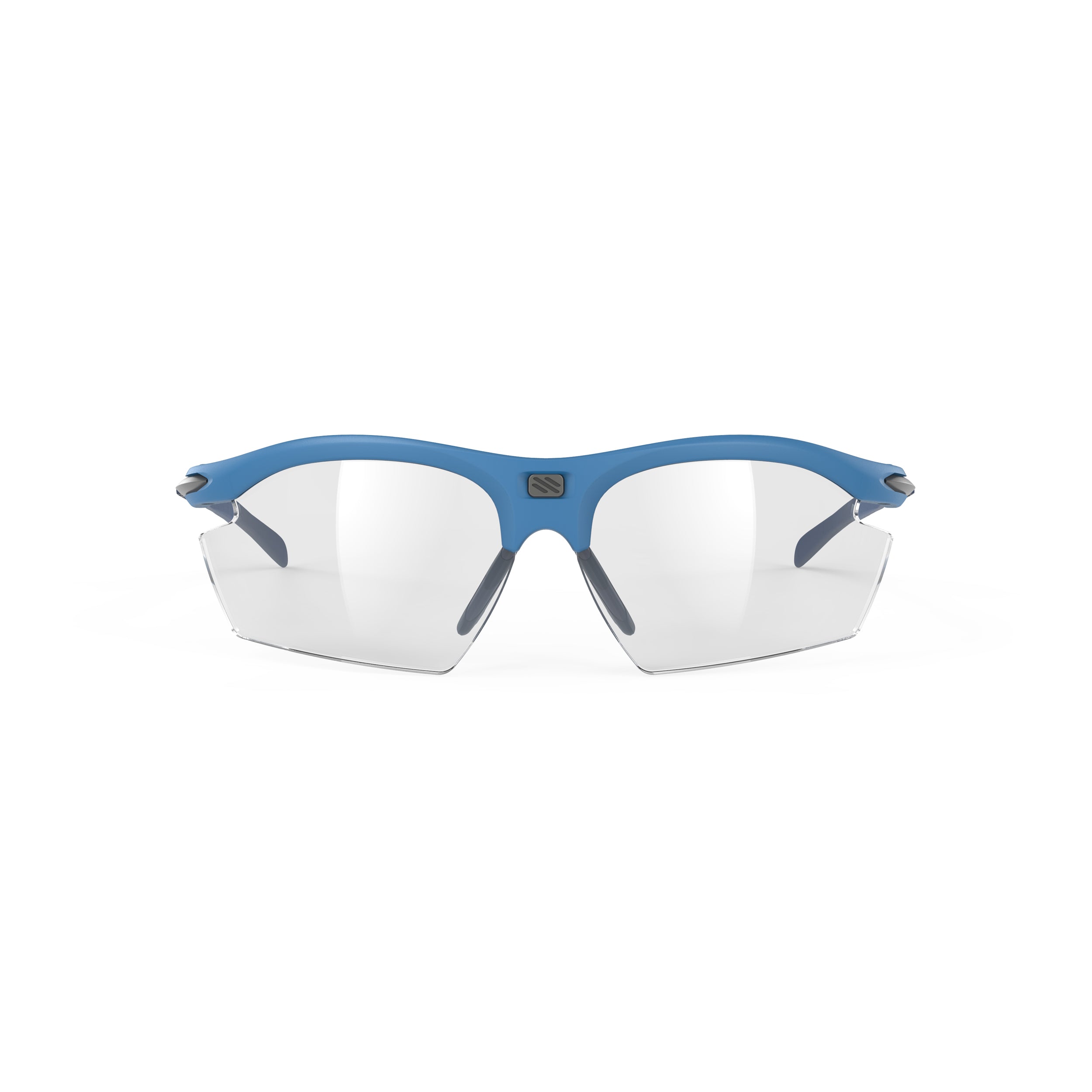 Rudy Project Rydon Pacific Blue Matte photochromic black performance sunglasses – front view, alternate angle