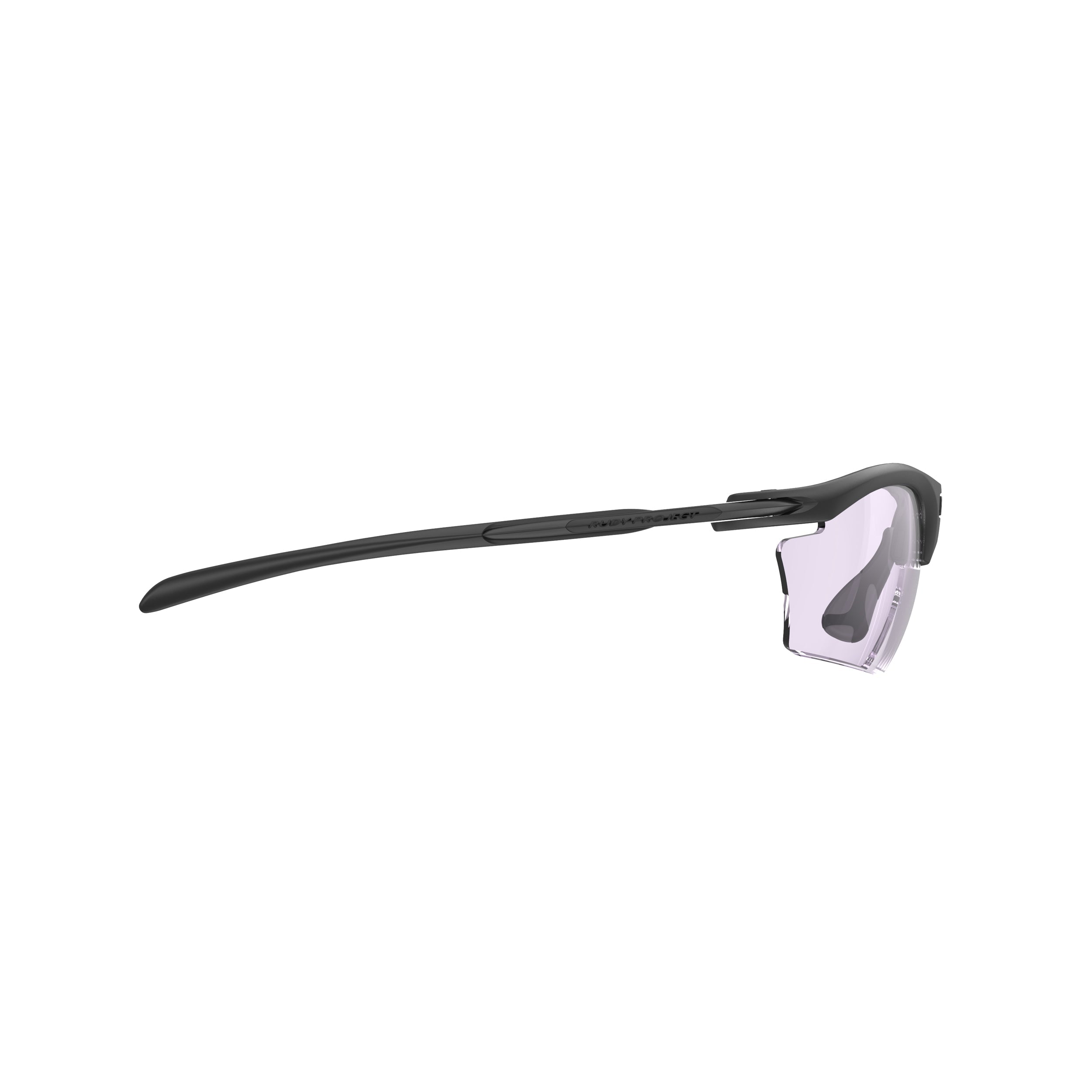 Rudy Project Rydon Slim Black Matte photochromic laser purple hdr performance sunglasses – side view, opposite side
