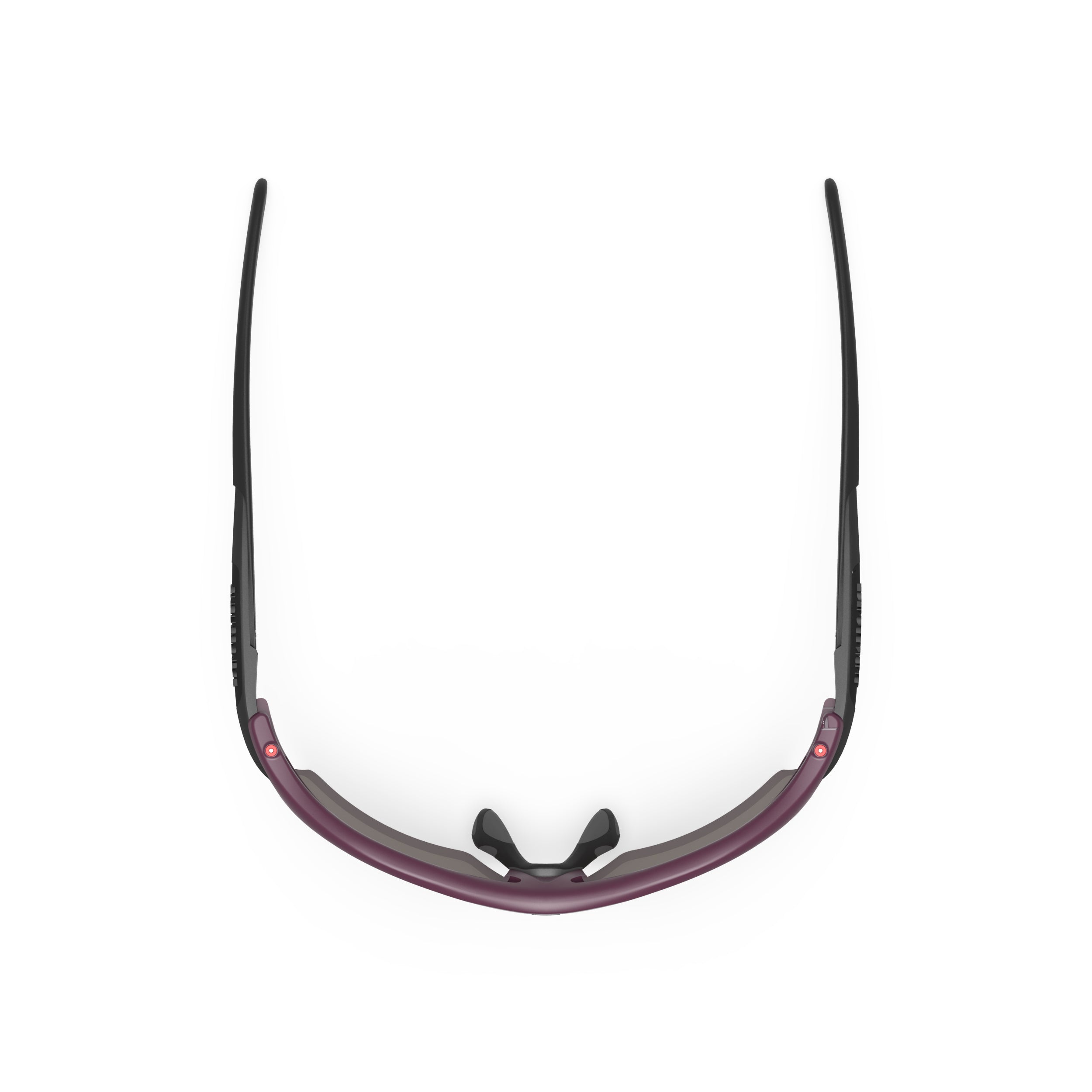 Rudy Project Rydon Slim Cabernet Matte mirrored multilaser rose gold performance sunglasses – top view