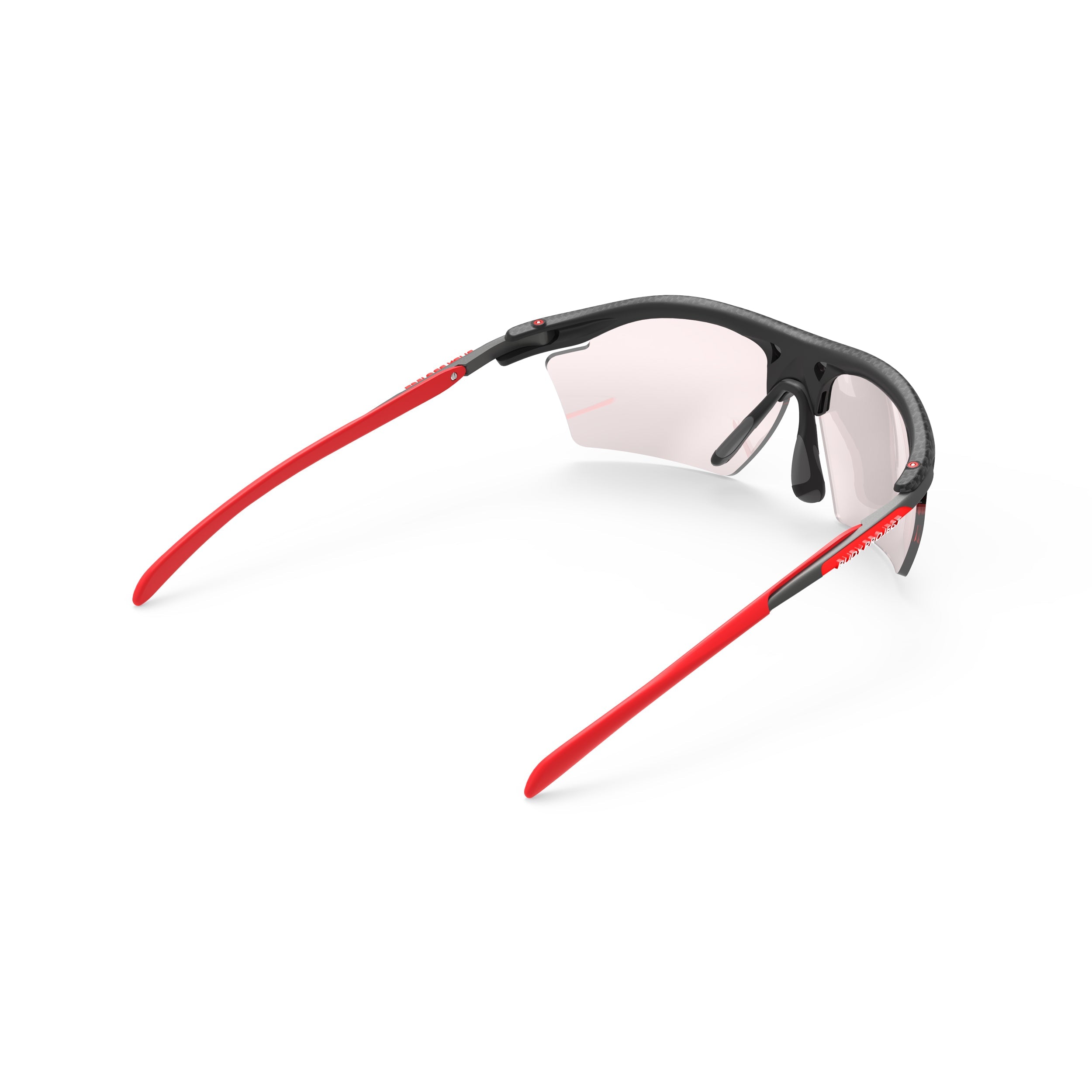 Rudy Project Rydon Slim Carbonium photochromic red performance sunglasses – rear view