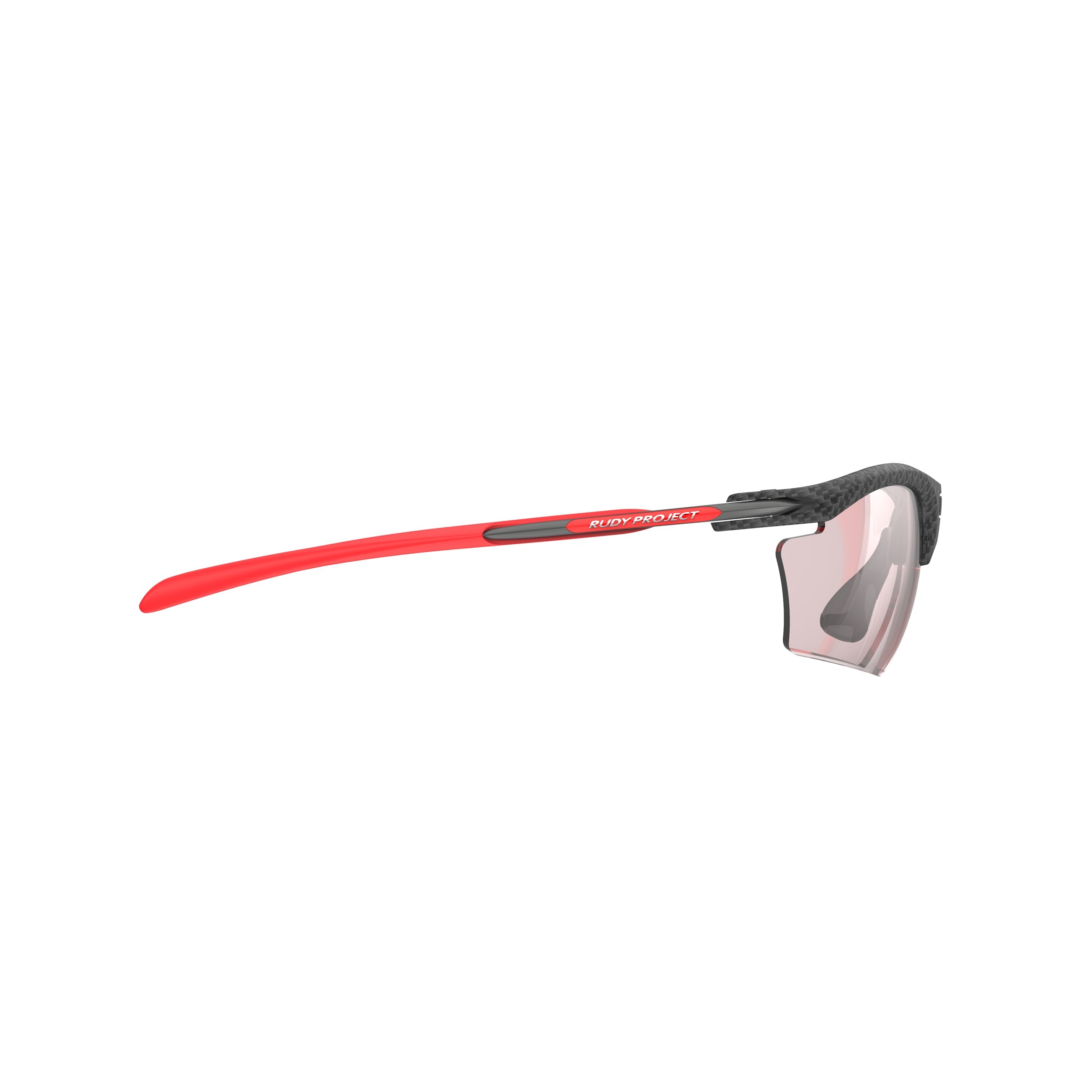Rudy Project Rydon Slim Carbonium photochromic red performance sunglasses – side view, opposite side
