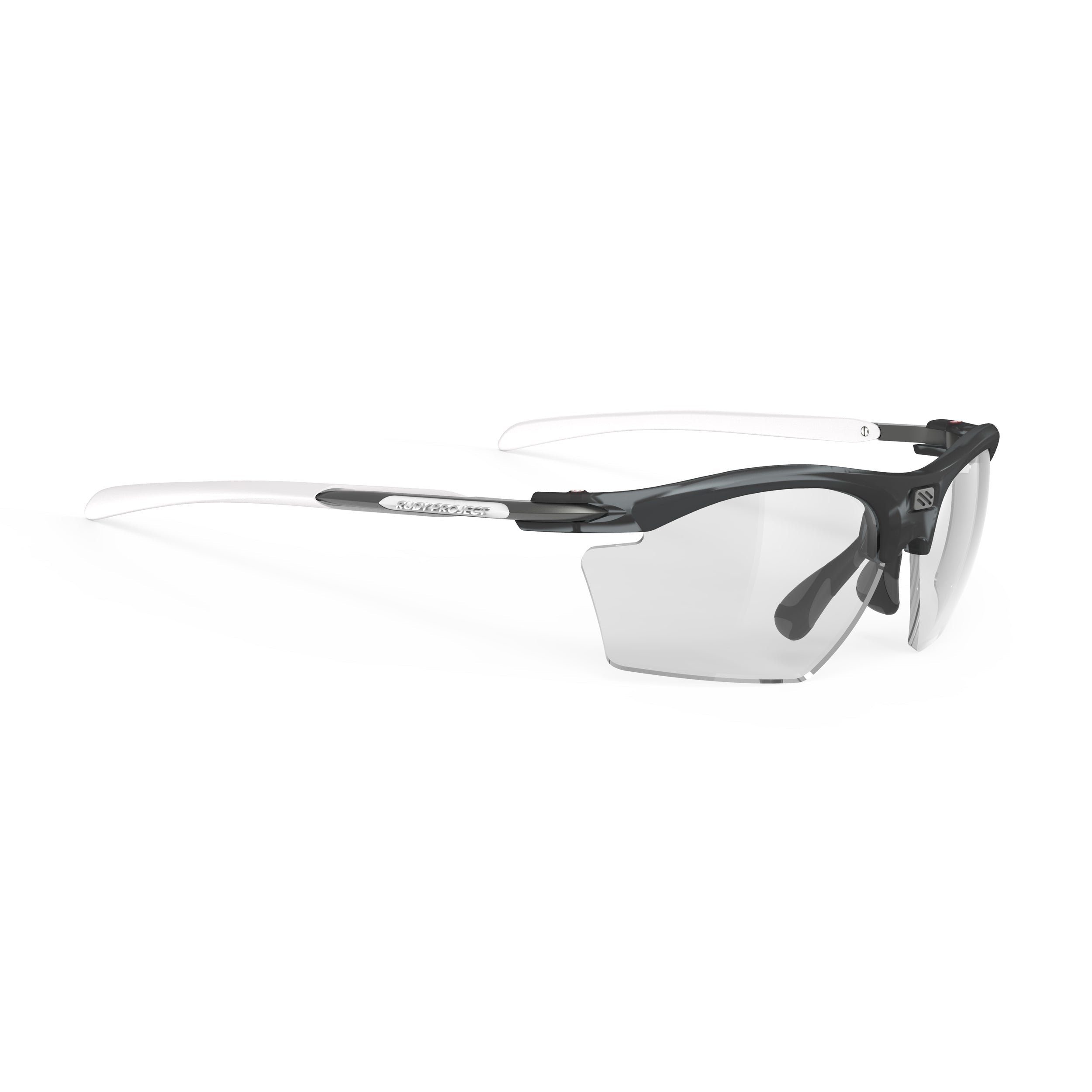 Rudy Project Rydon Slim Frozen Ash photochromic laser black performance sunglasses – front view