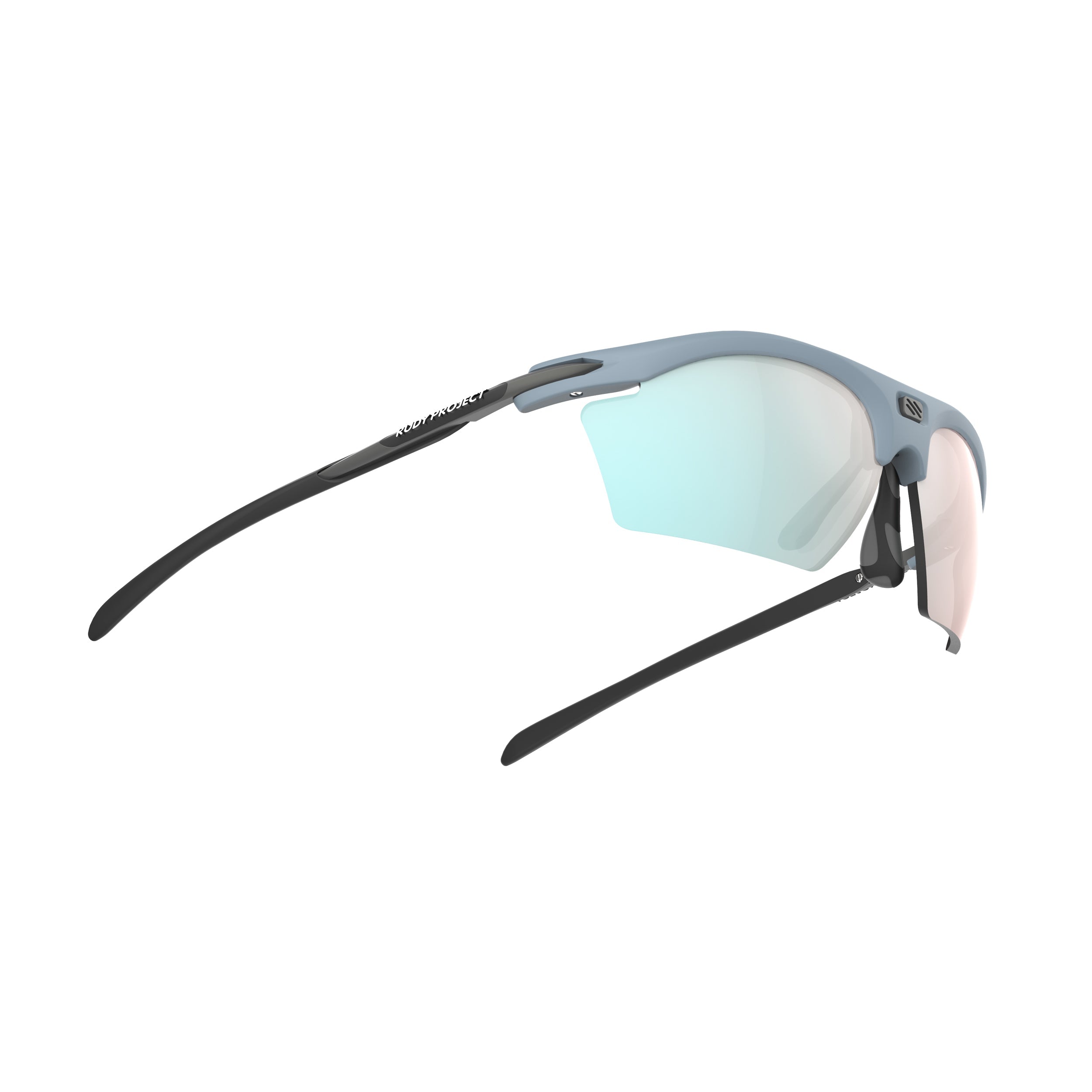 Rudy Project Rydon Slim Glacier Matte mirrored multilaser osmium performance sunglasses – side view