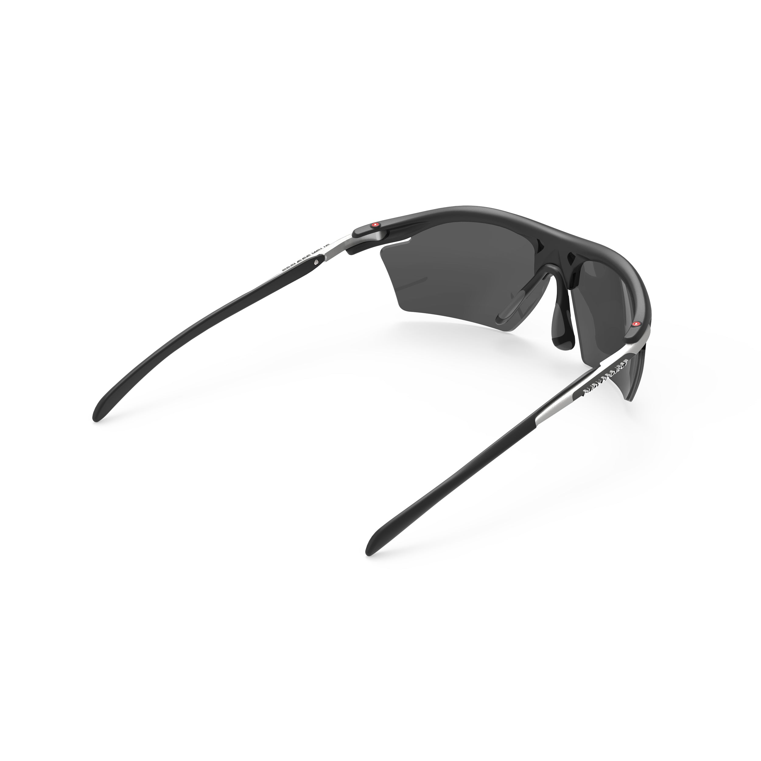 Rudy Project Rydon Slim Matte Black polarized polar 3fx hdr multilaser grey performance sunglasses – rear view
