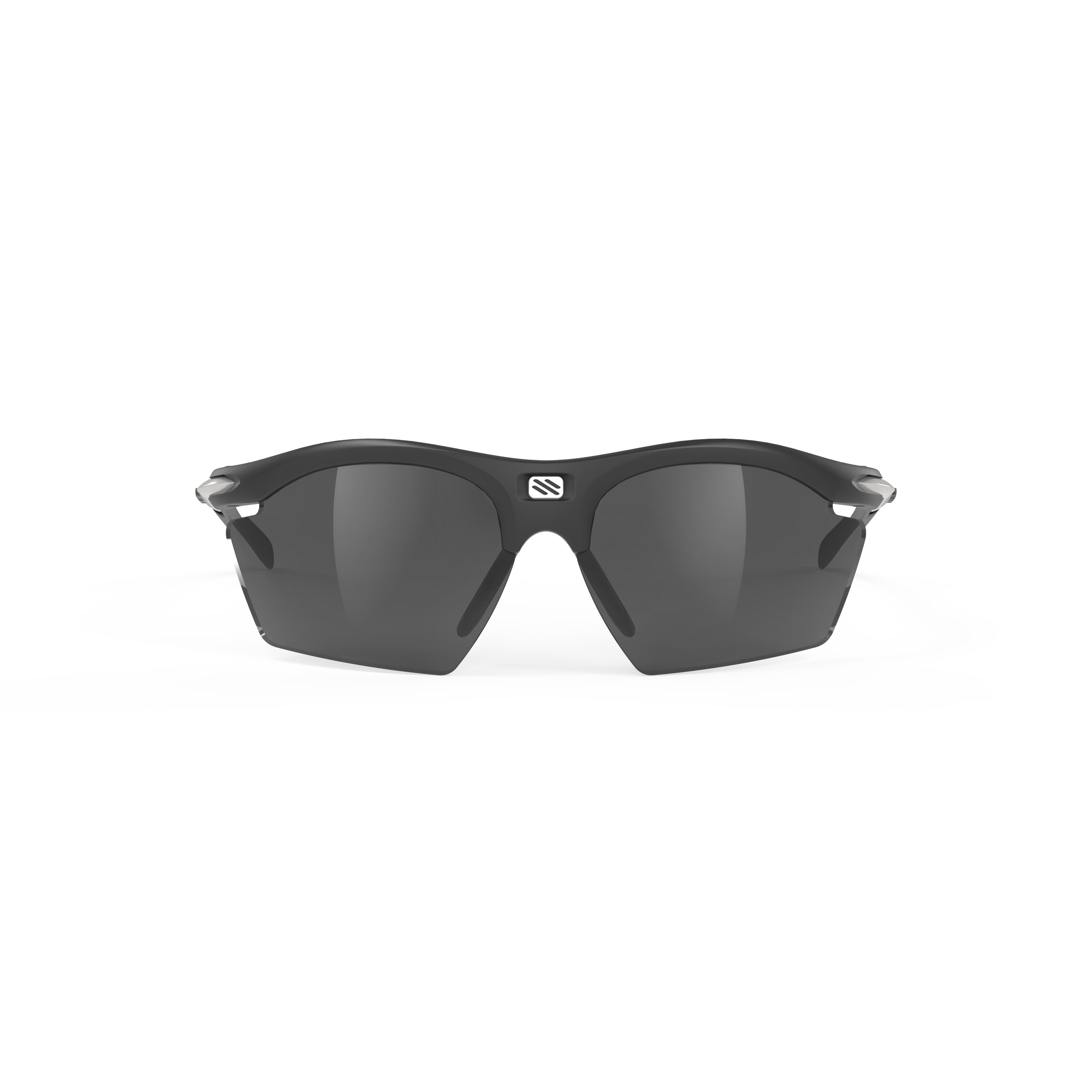 Rudy Project Rydon Slim Matte Black polarized polar 3fx hdr multilaser grey performance sunglasses – front view, alternate angle