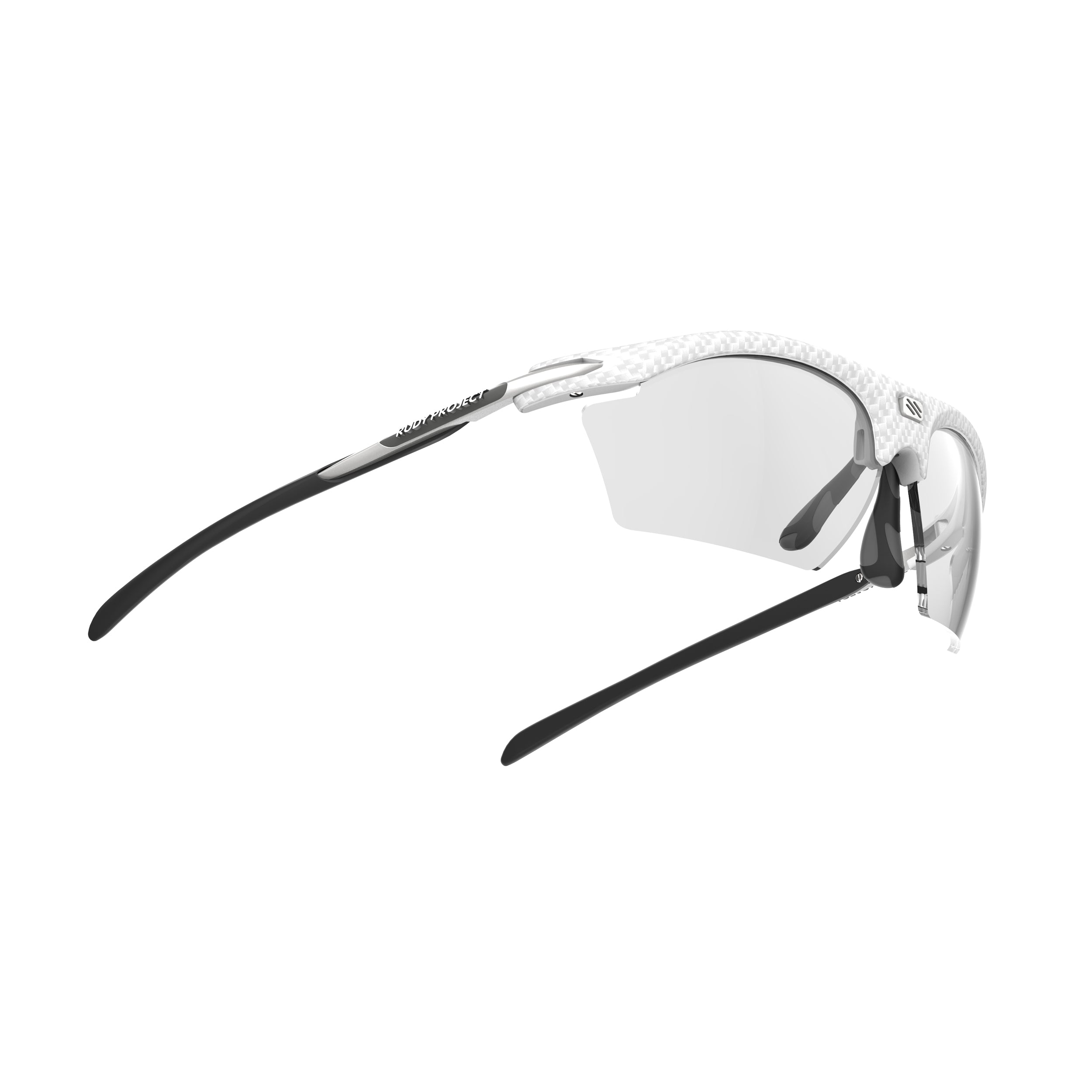 Rudy Project Rydon Slim White Carbonium photochromic black performance sunglasses – side view