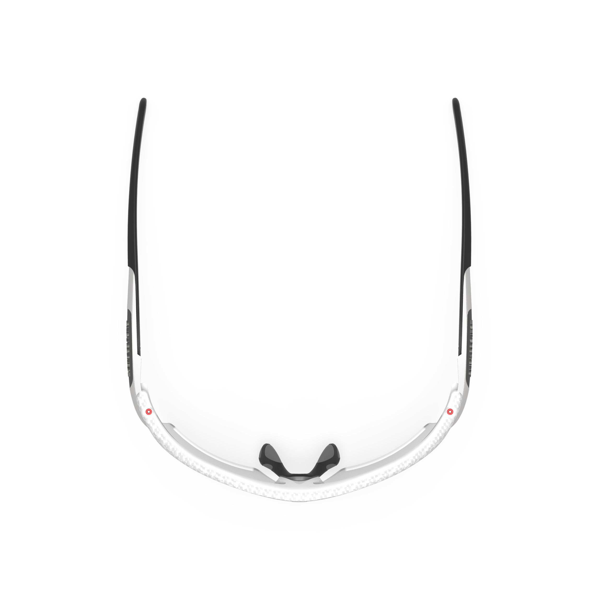 Rudy Project Rydon Slim White Carbonium photochromic black performance sunglasses – top view