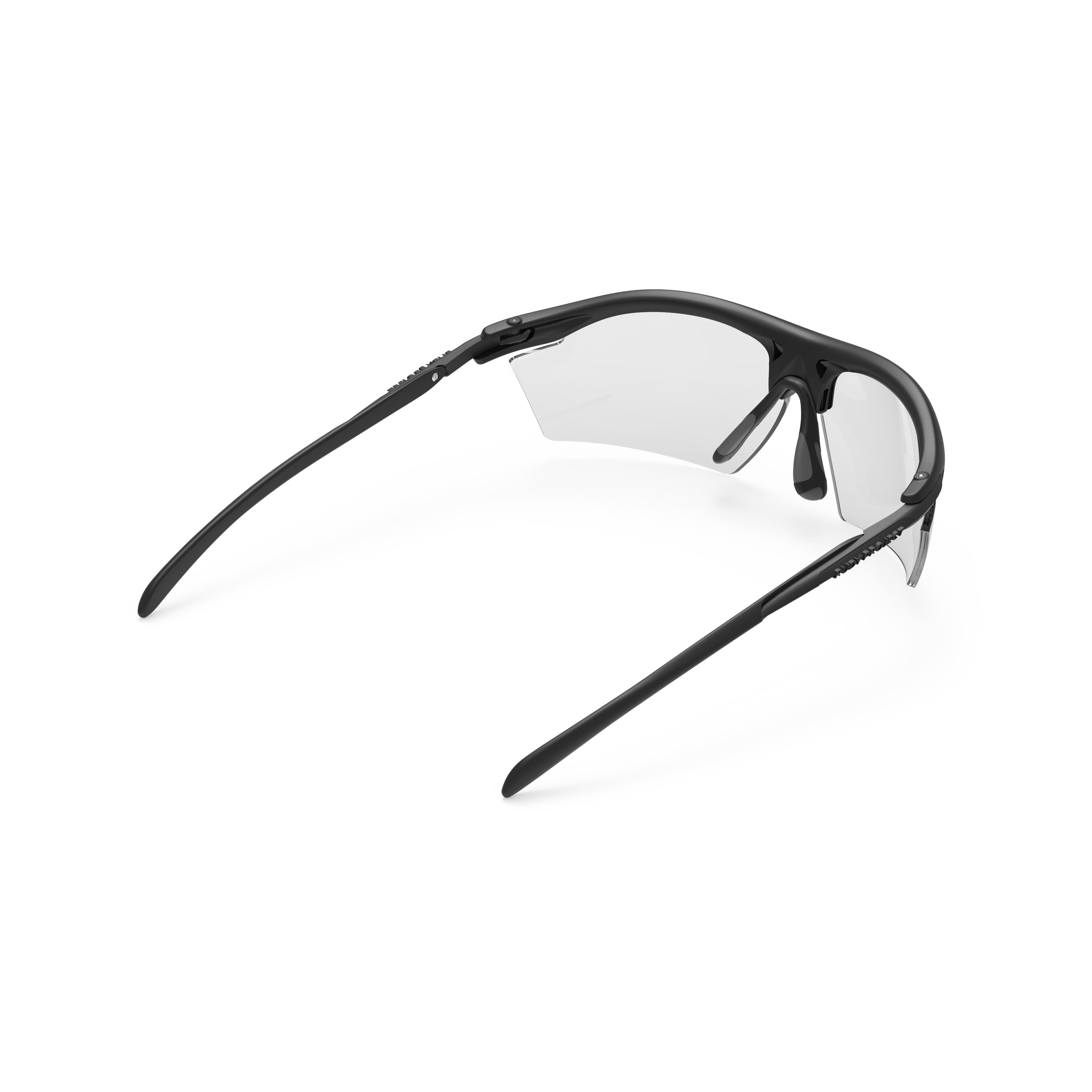 Rudy Project Rydon Stealth Matte Black photochromic black performance sunglasses – rear view