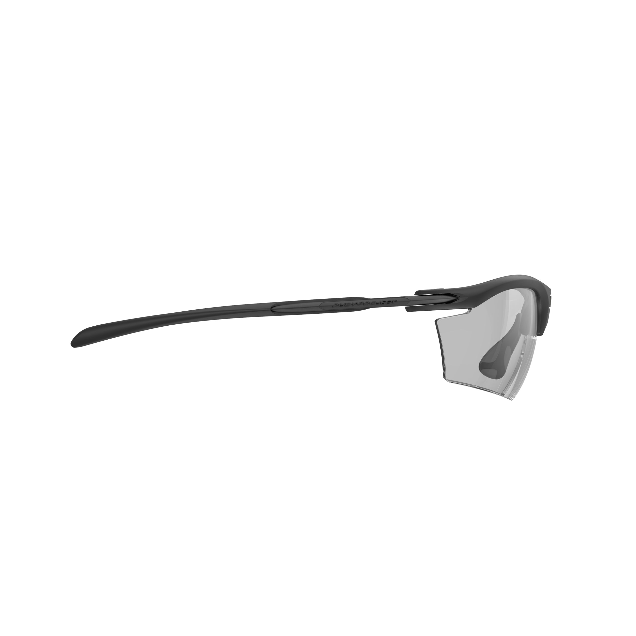 Rudy Project Rydon Stealth Matte Black photochromic black performance sunglasses – side view, opposite side