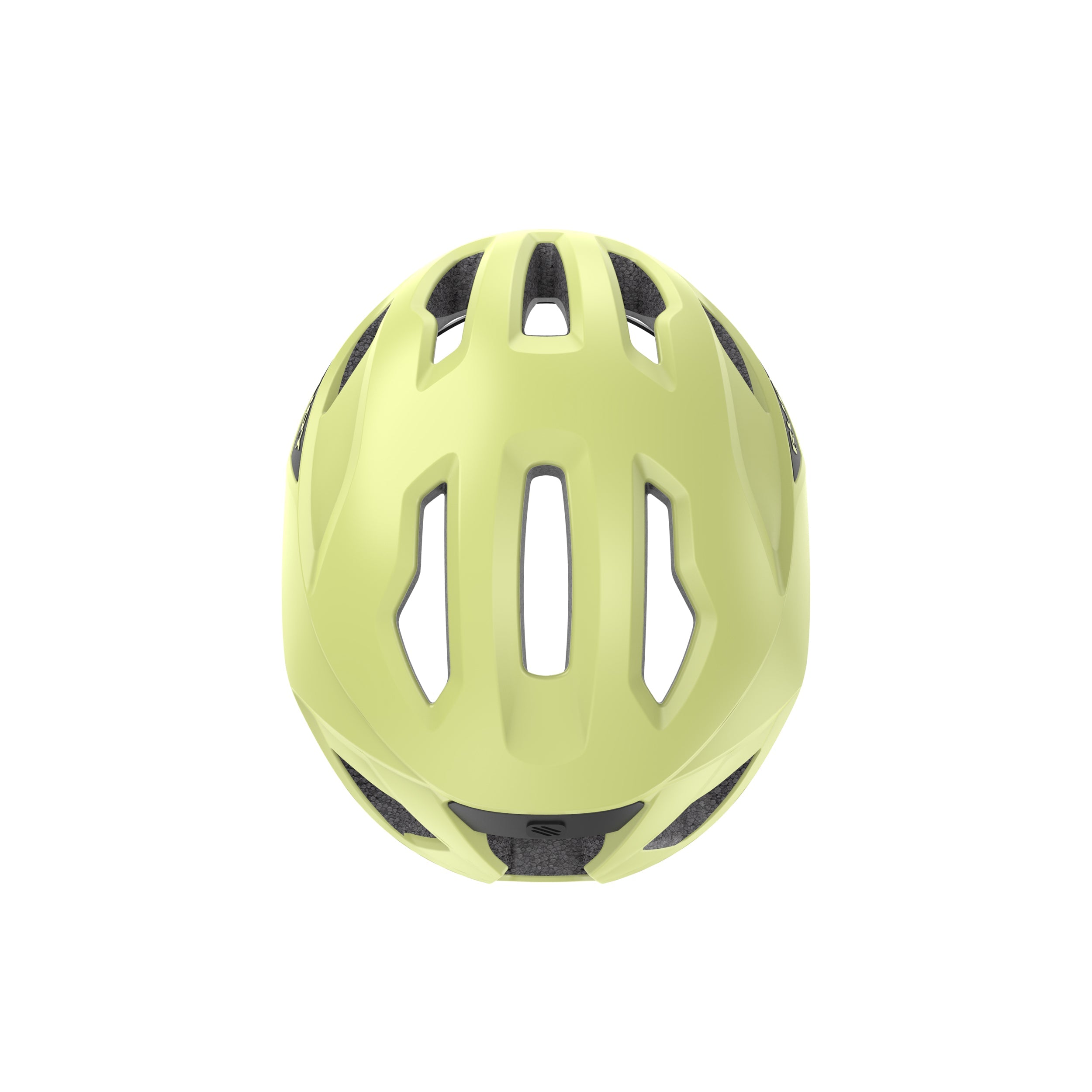 Rudy Project Sinergy Celestial Yellow Matte cycling helmet – rear view