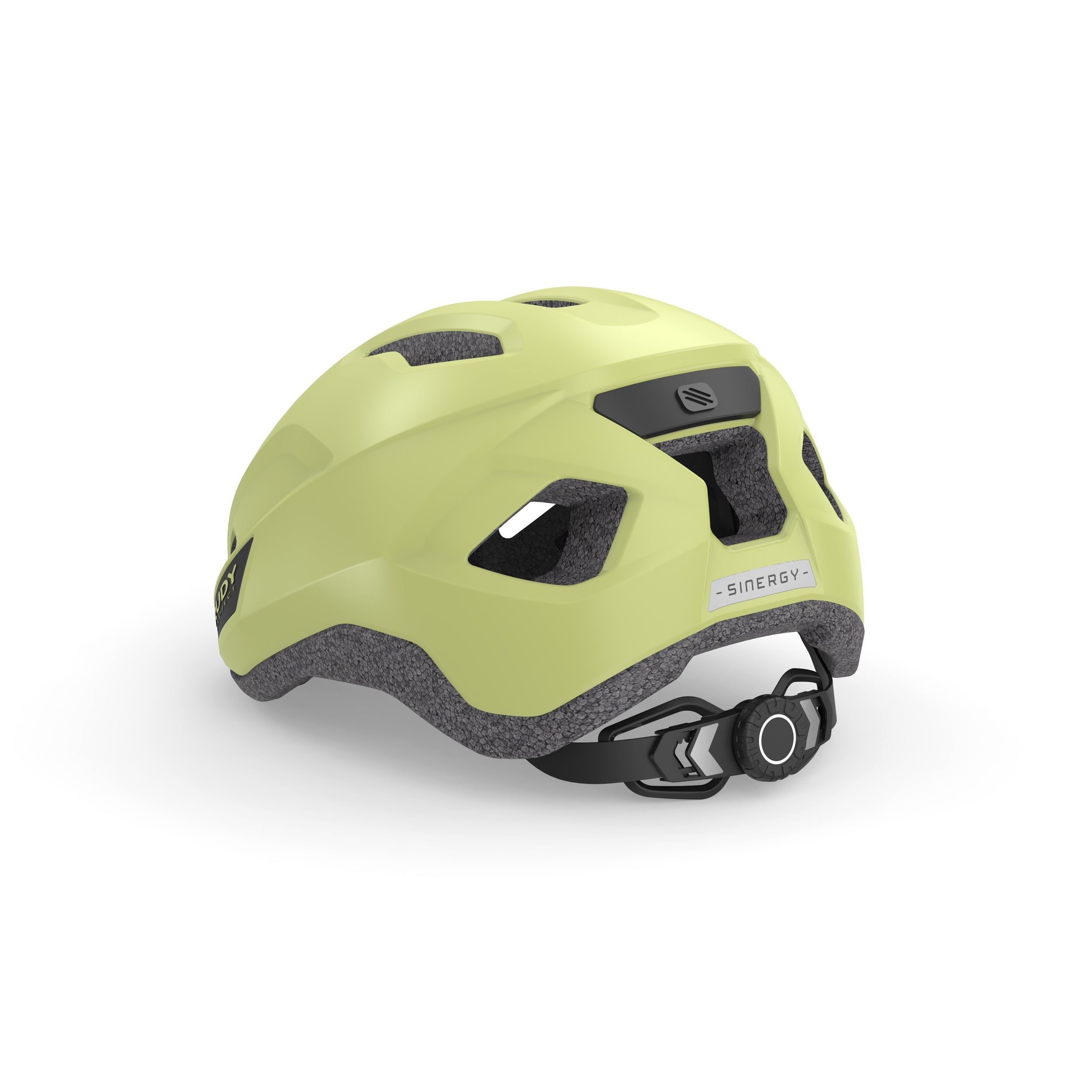 Rudy Project Sinergy Celestial Yellow Matte cycling helmet – side view, opposite side