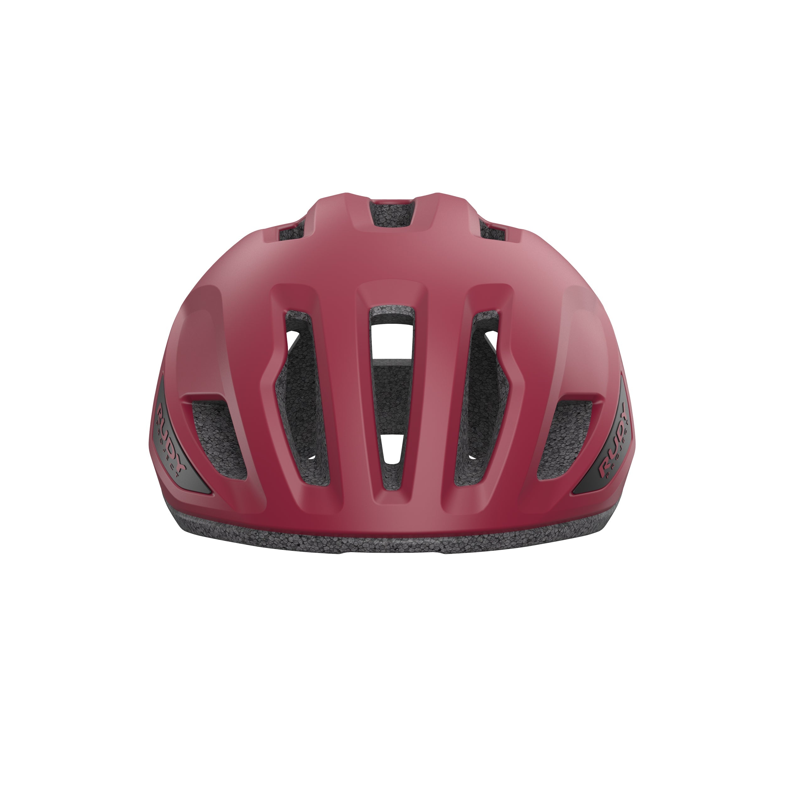 Rudy Project Sinergy Cherry Lacquer Matte cycling helmet – front view, alternate angle